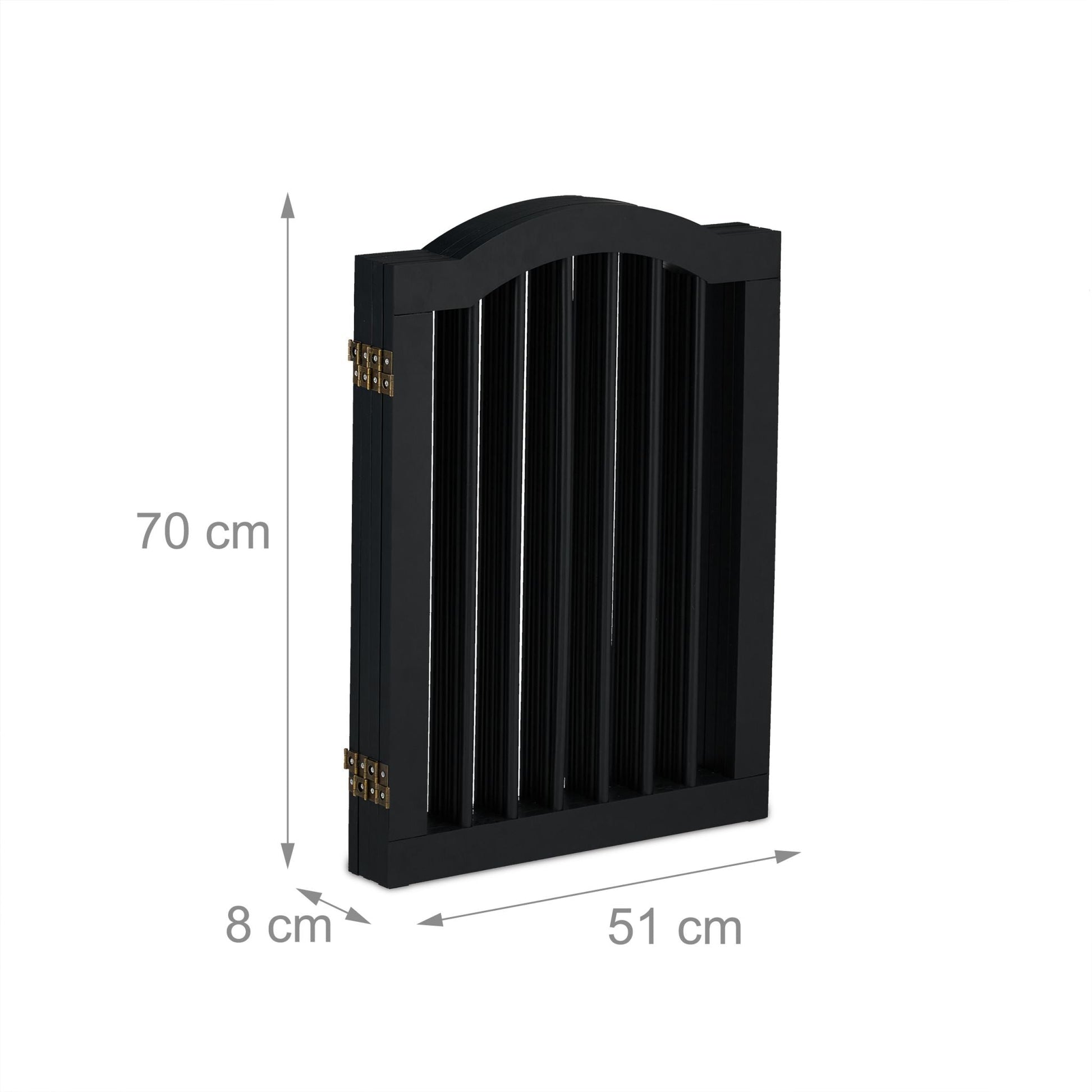 Absperrgitter 70cm hoch Schwarz von Relaxdays