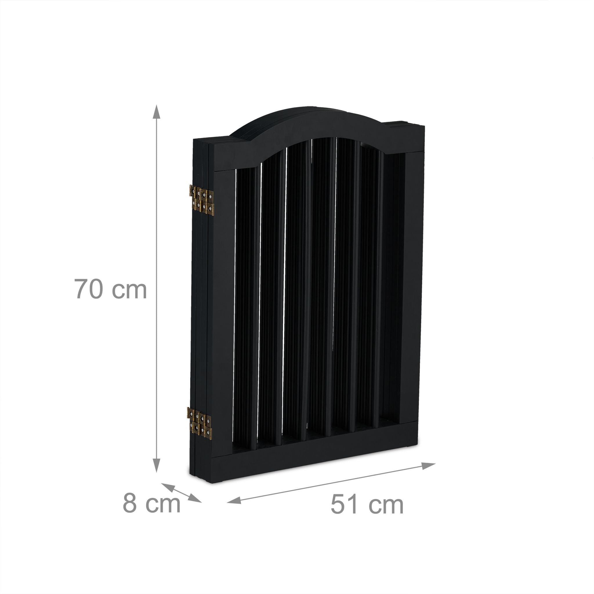 Absperrgitter 70cm hoch Schwarz von Relaxdays