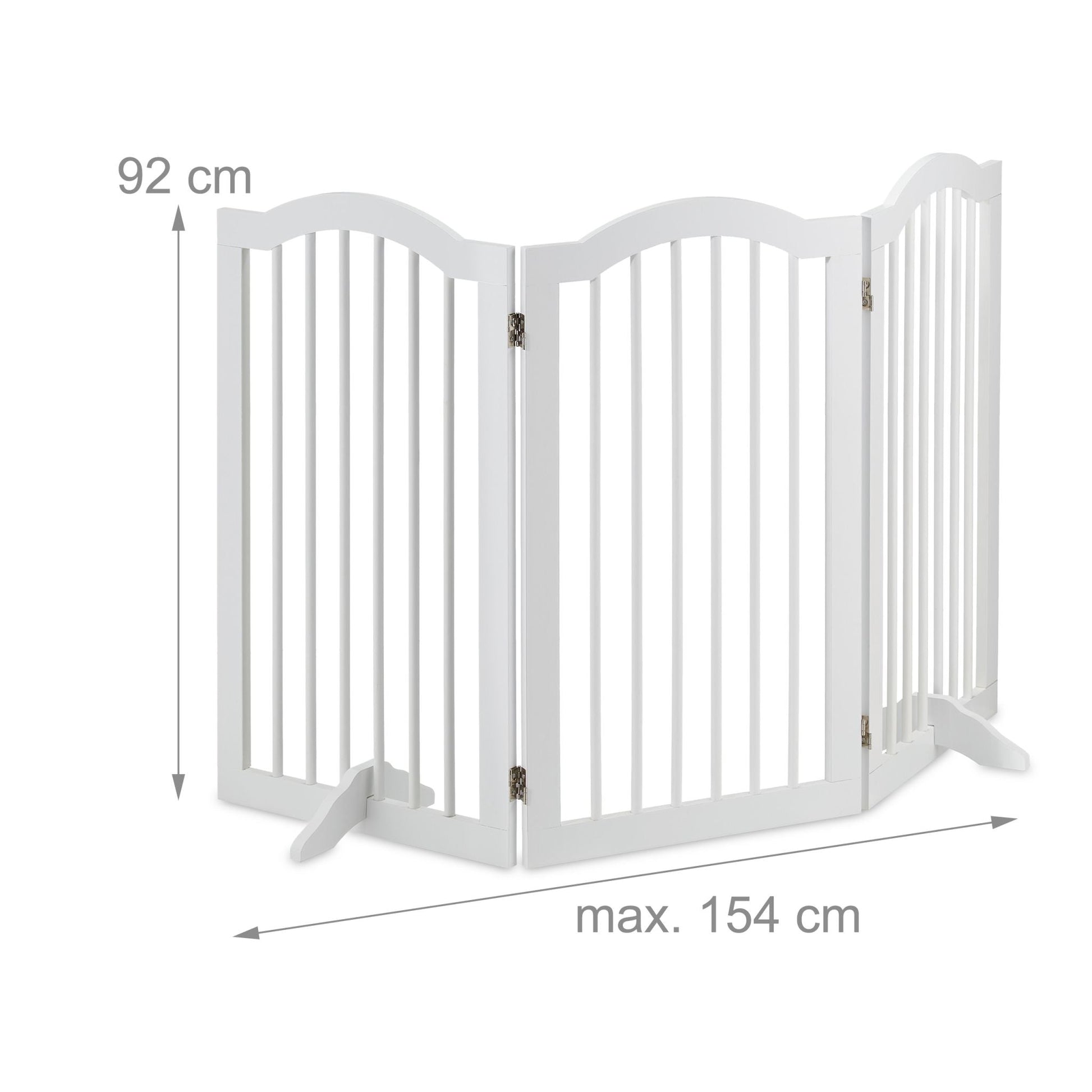 Absperrgitter 92cm hoch Weiss von Relaxdays