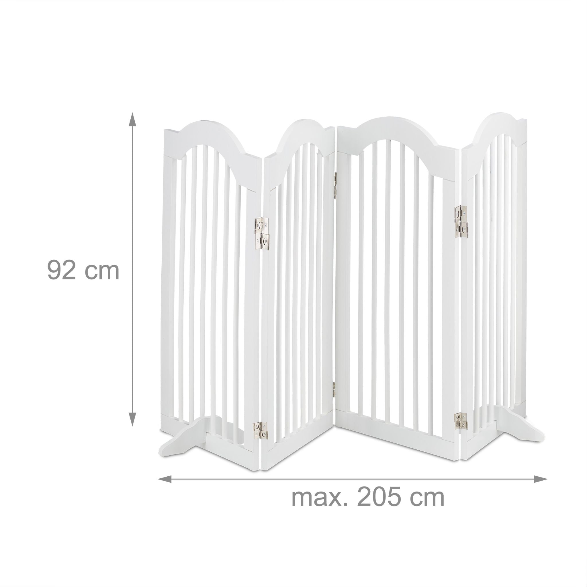 Absperrgitter 92cm hoch Weiss von Relaxdays