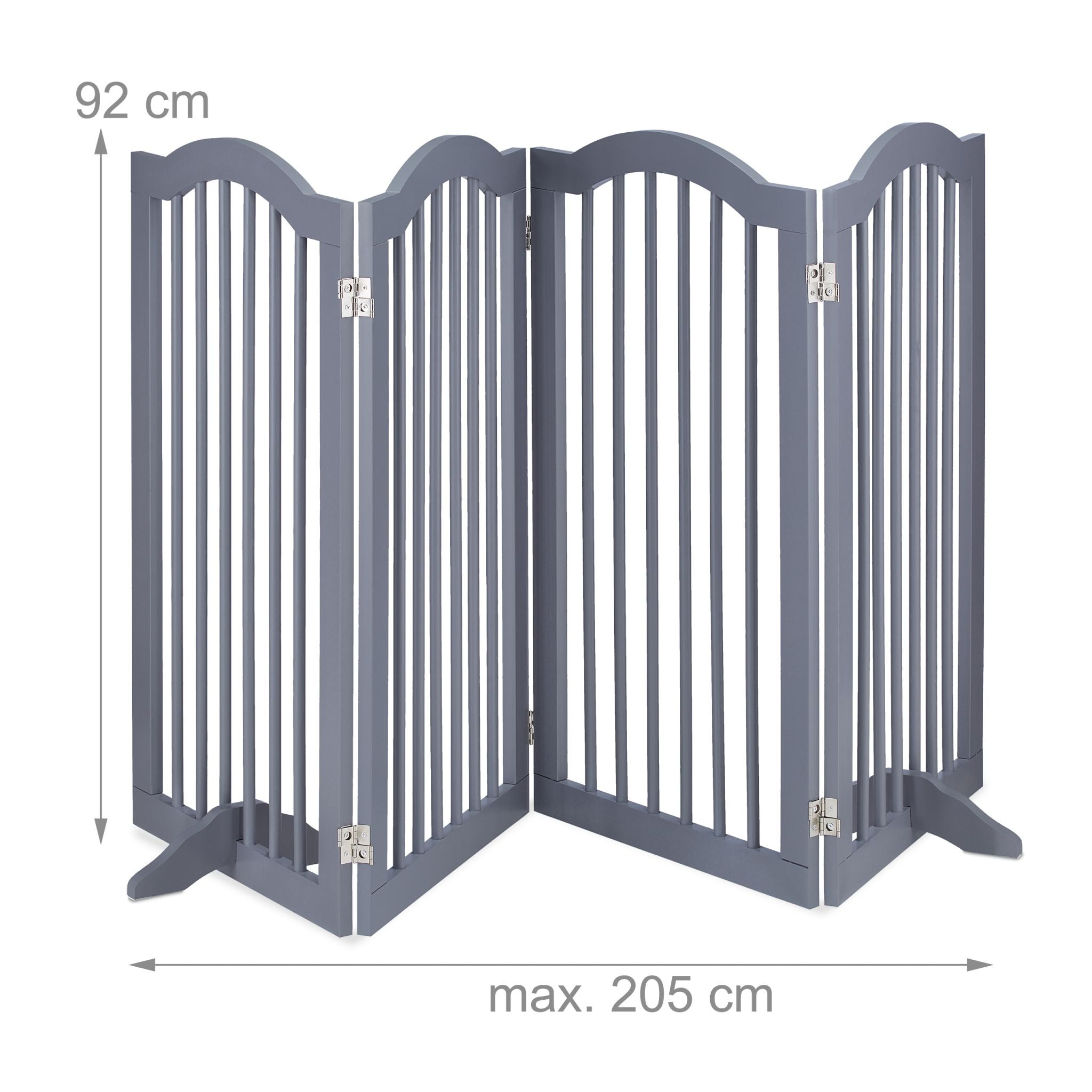 Absperrgitter 92cm hoch Grau von Relaxdays