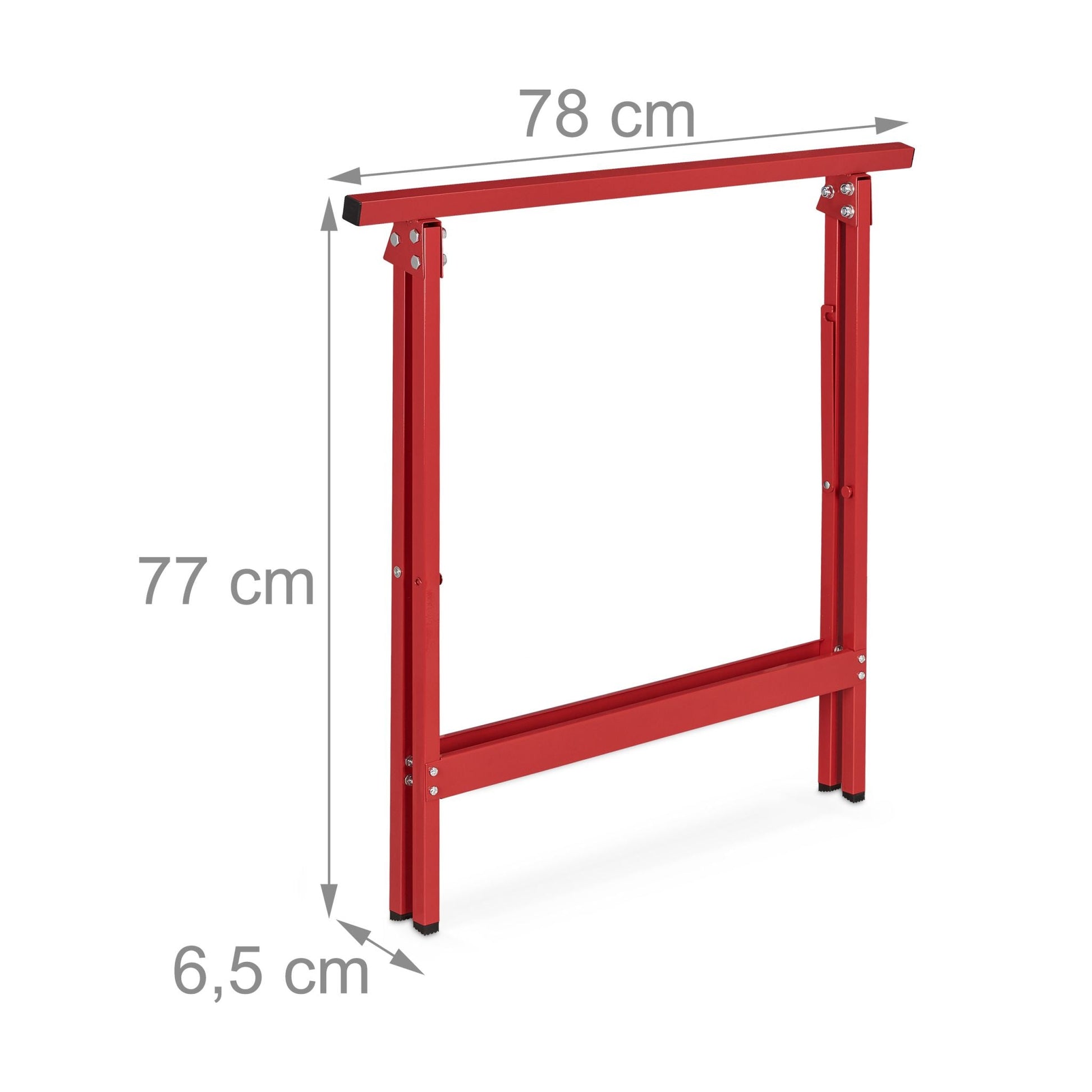Klappbock 2er-Set in Rot Rot von Relaxdays