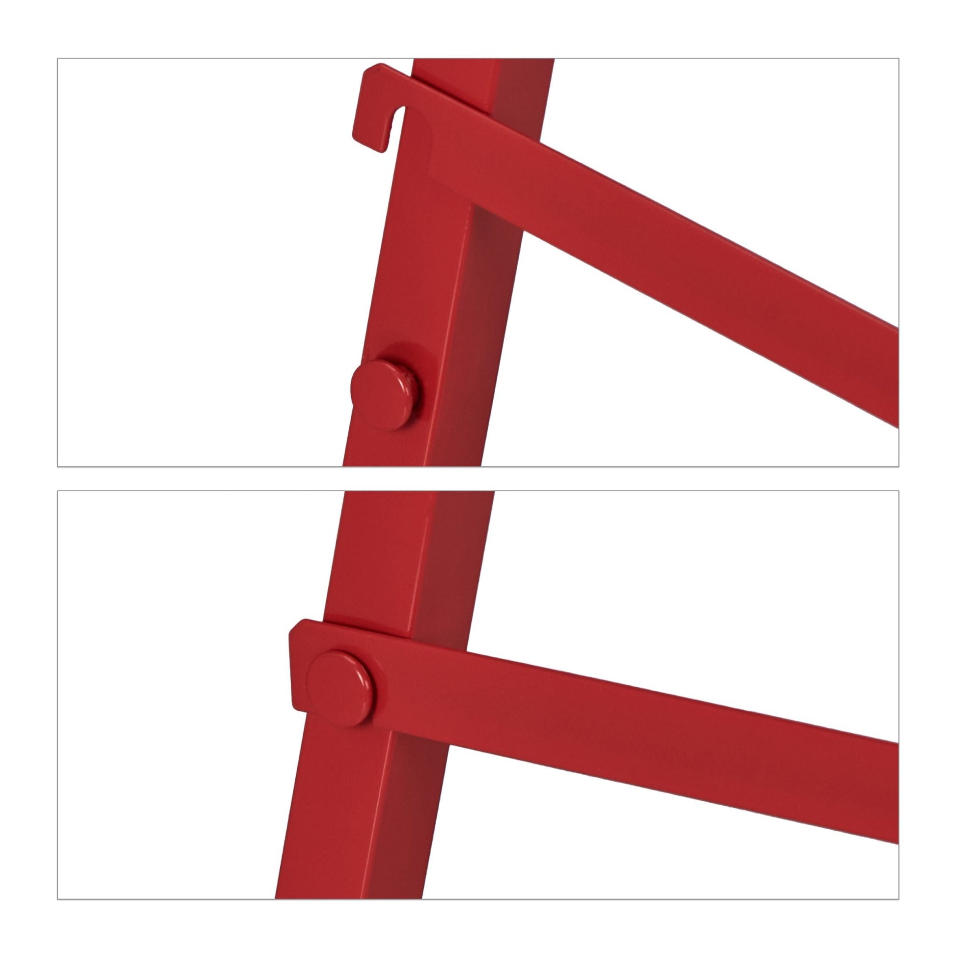 Klappbock 2er-Set in Rot Rot von Relaxdays