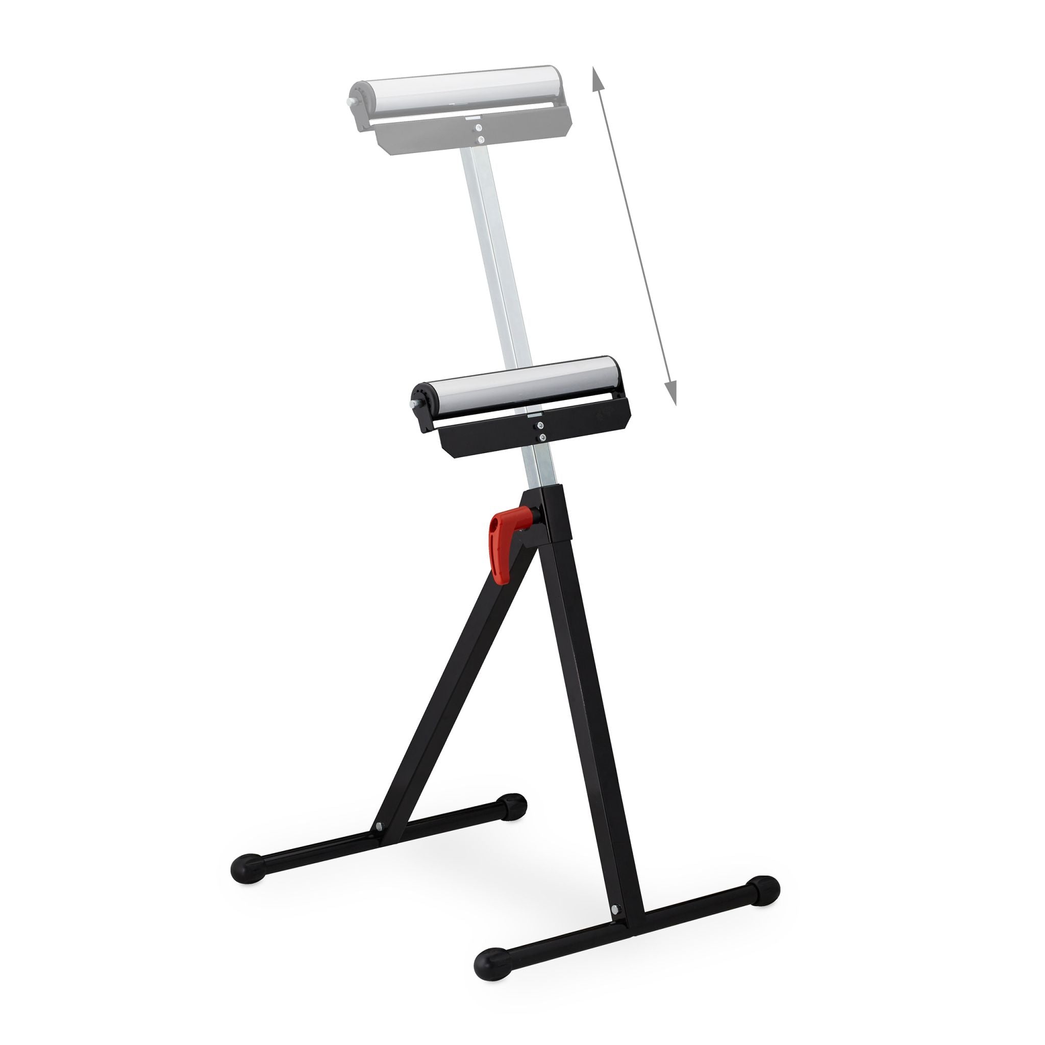 Rollenbock Rot-Schwarz-Silber von Relaxdays