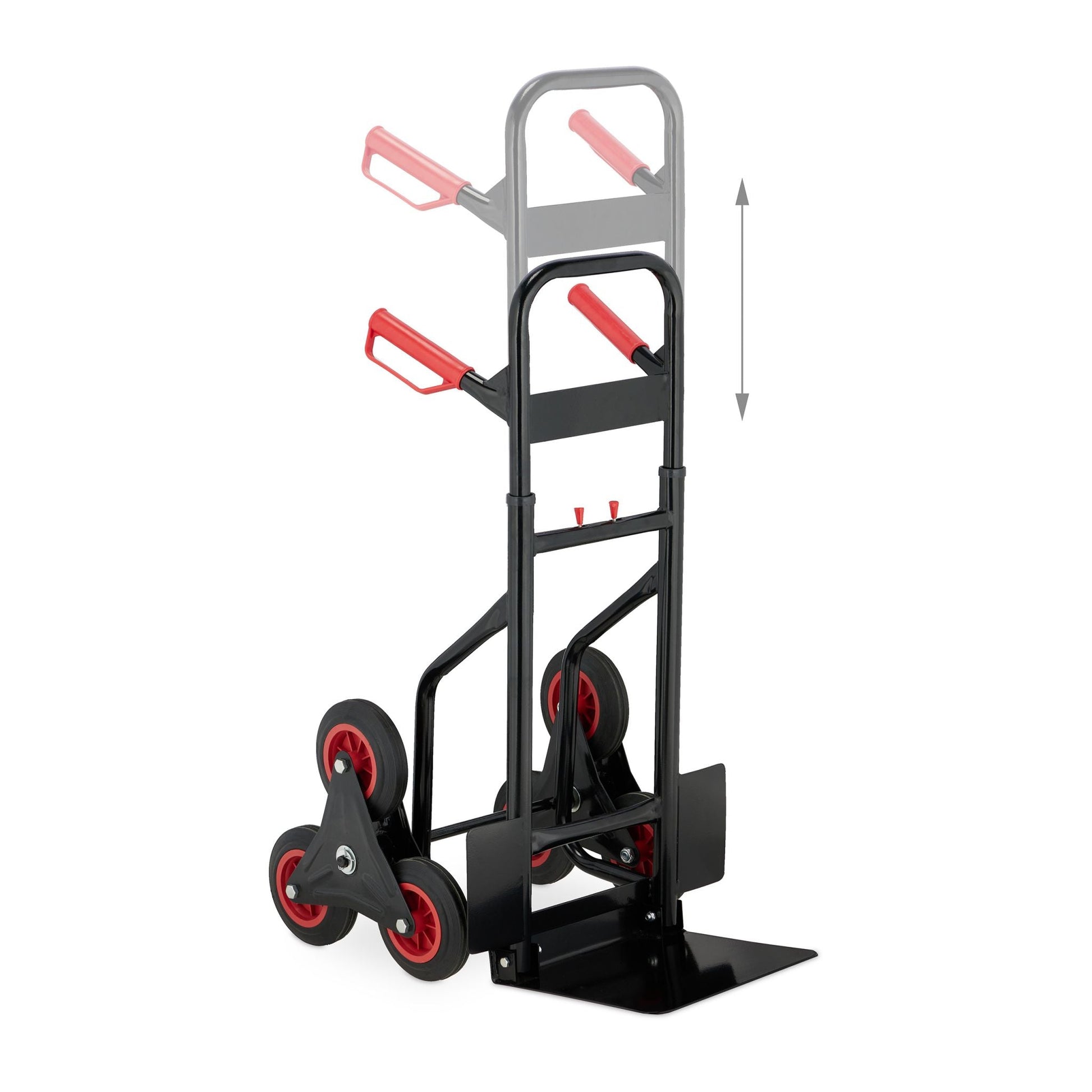 Sackkarre Treppensteiger schwarz Rot-Schwarz von Relaxdays