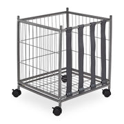 Ballwagen Metall Grau von Relaxdays