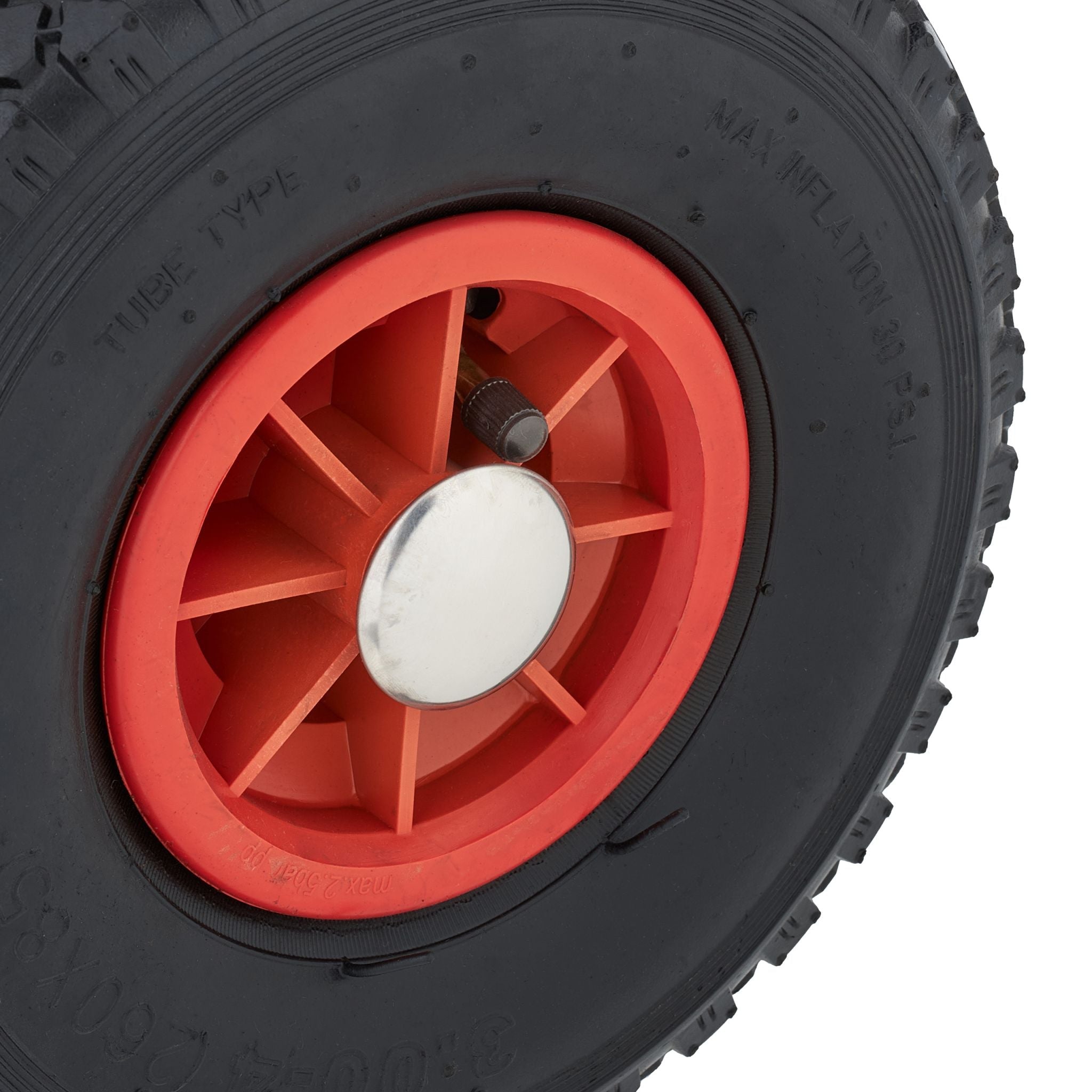 Transportwagen für Gasflaschen Rot-Schwarz-Silber von Relaxdays