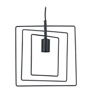 Hängelampe Quadrat schwarz Schwarz von Relaxdays