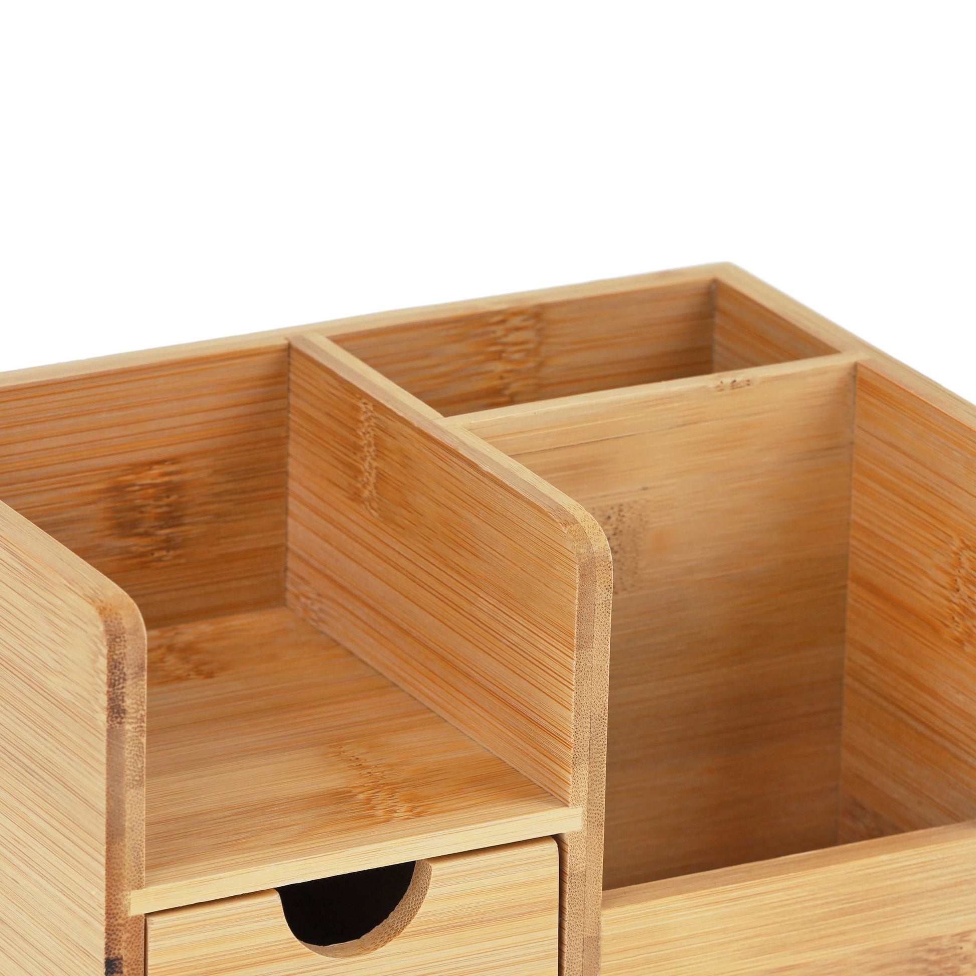 Schreibtisch Organizer Bambus Hellbraun von Relaxdays