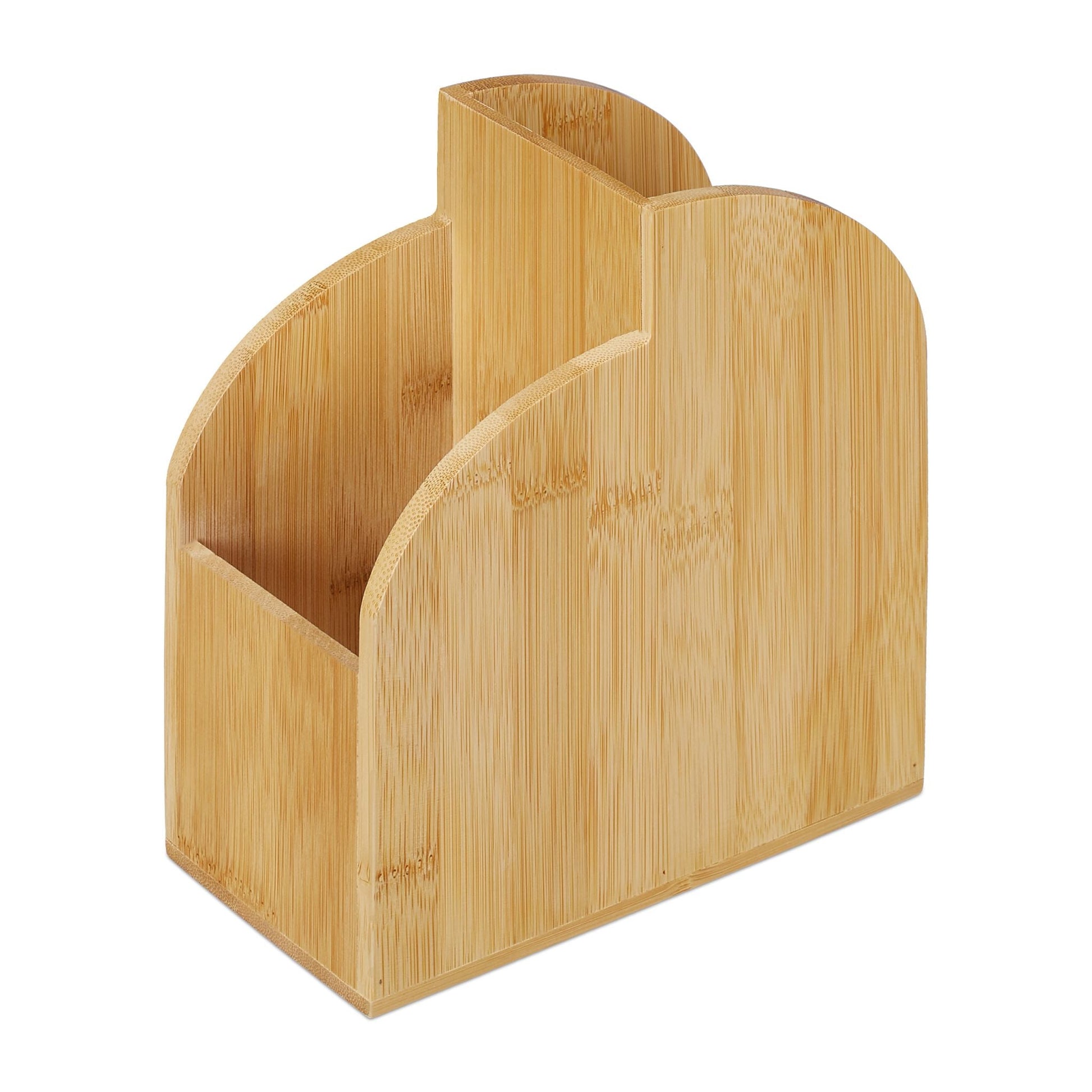 Stiftehalter Bambus Hellbraun von Relaxdays