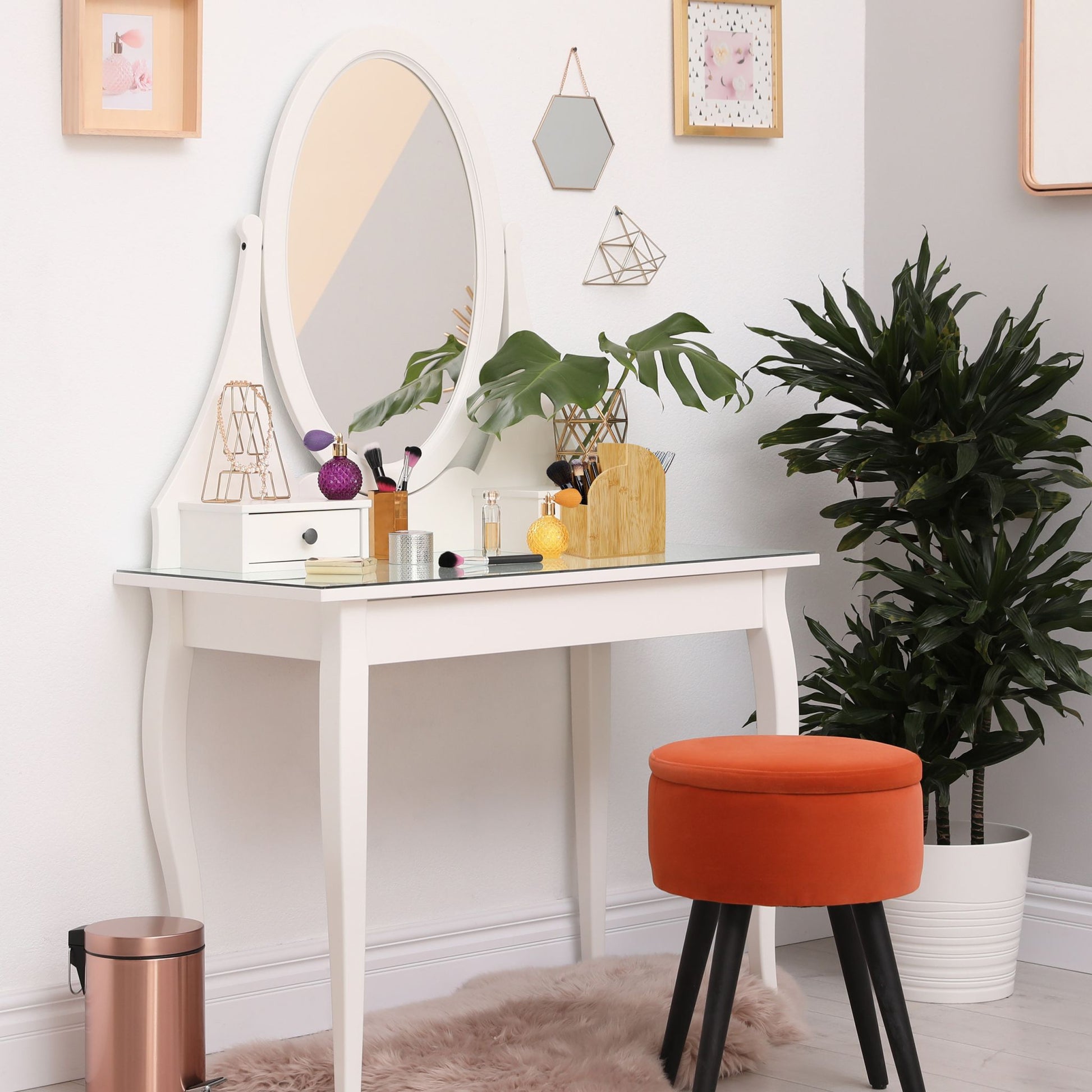Stiftehalter Bambus Hellbraun von Relaxdays
