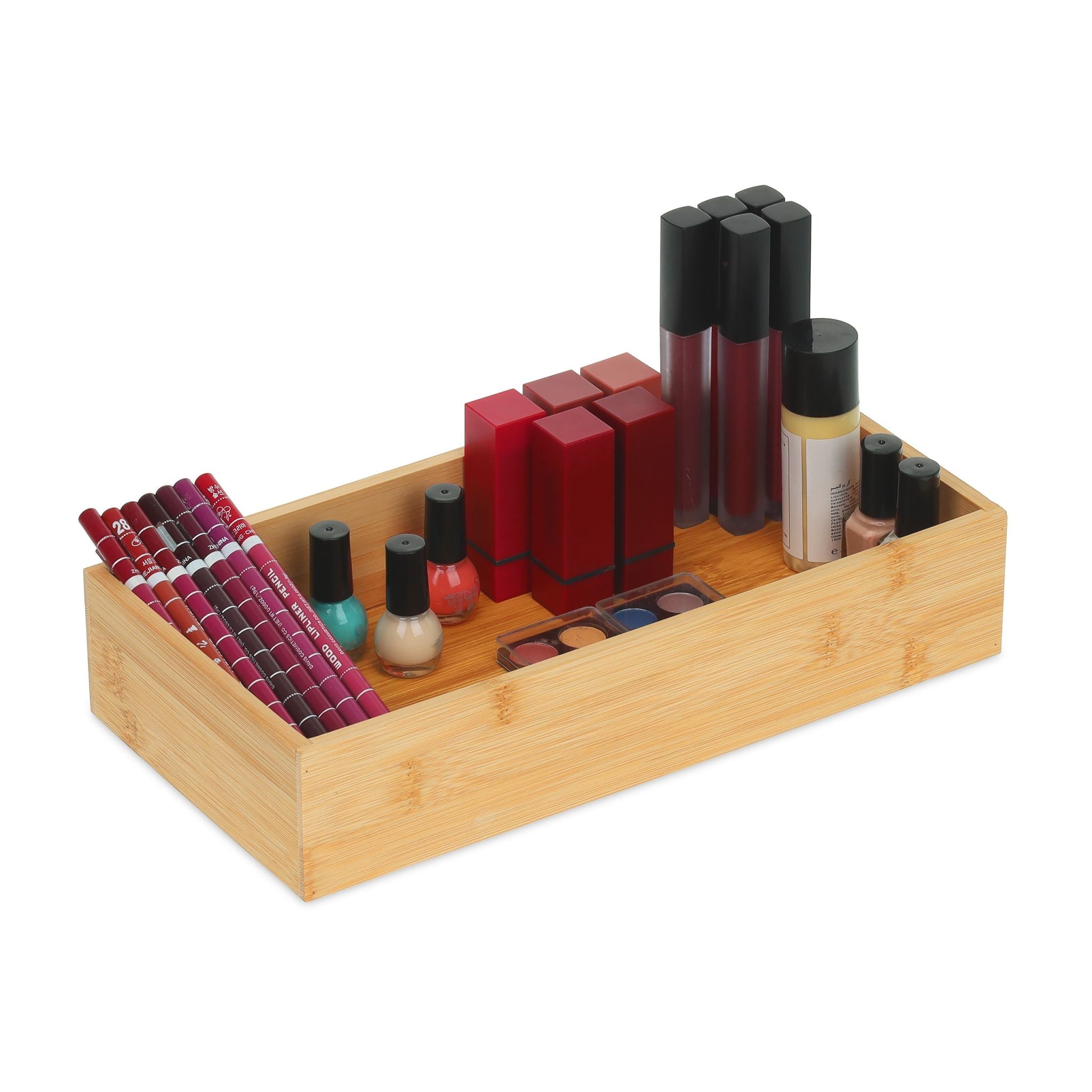 Ordnungsbox Bambus Hellbraun von Relaxdays