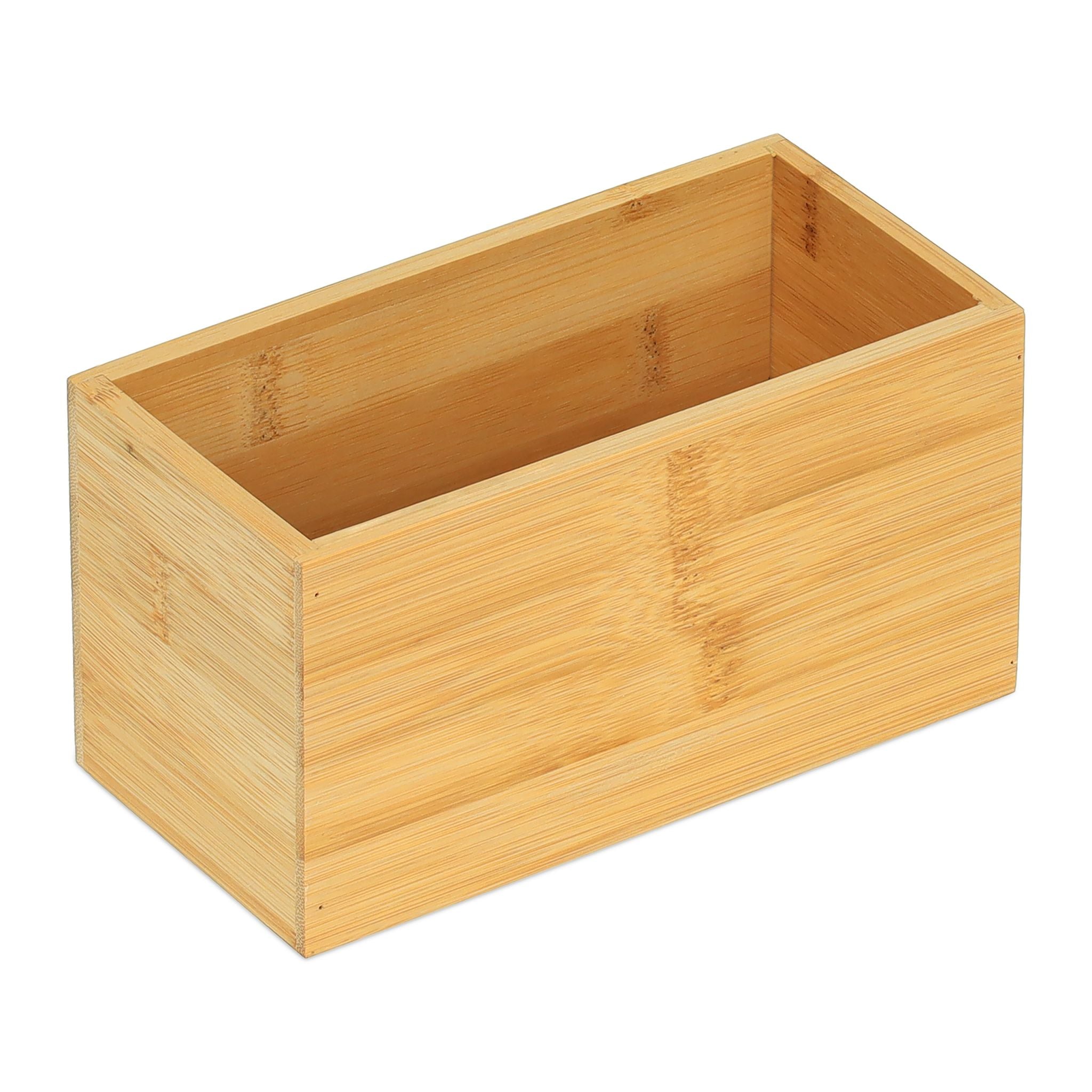 Ordnungsbox Bambus Hellbraun von Relaxdays