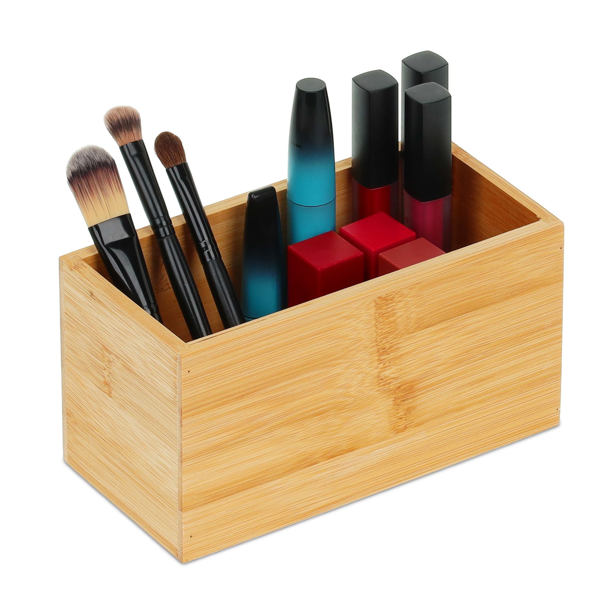 Ordnungsbox Bambus Hellbraun von Relaxdays