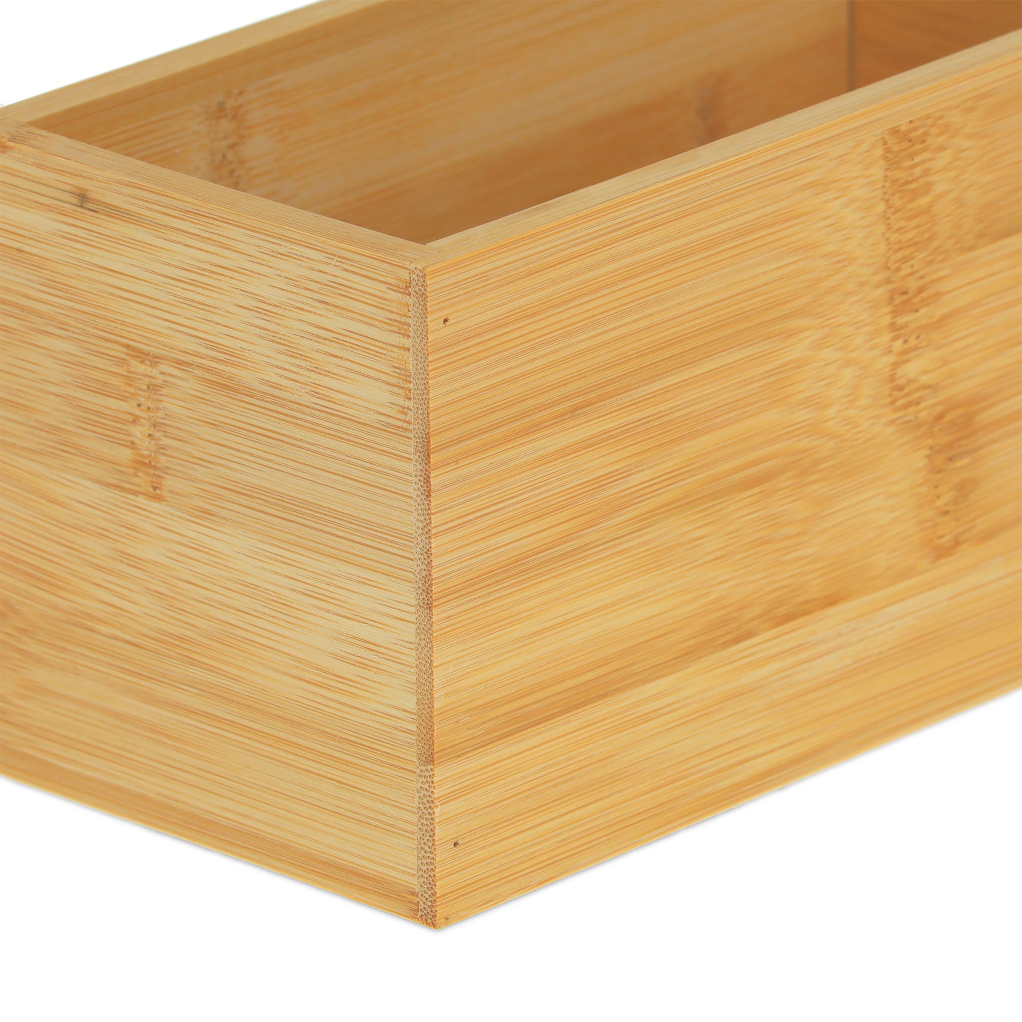 Ordnungsbox Bambus Hellbraun von Relaxdays
