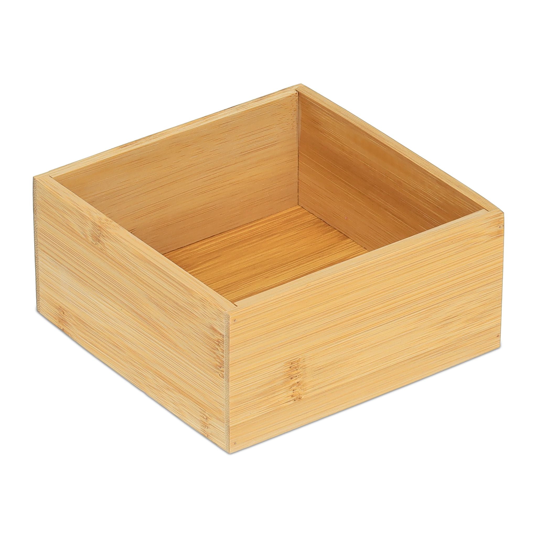 Ordnungsbox Bambus Hellbraun von Relaxdays