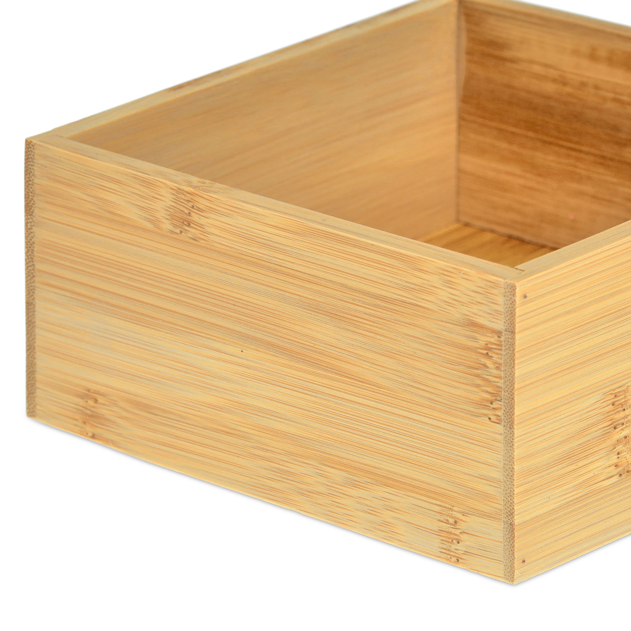 Ordnungsbox Bambus Hellbraun von Relaxdays