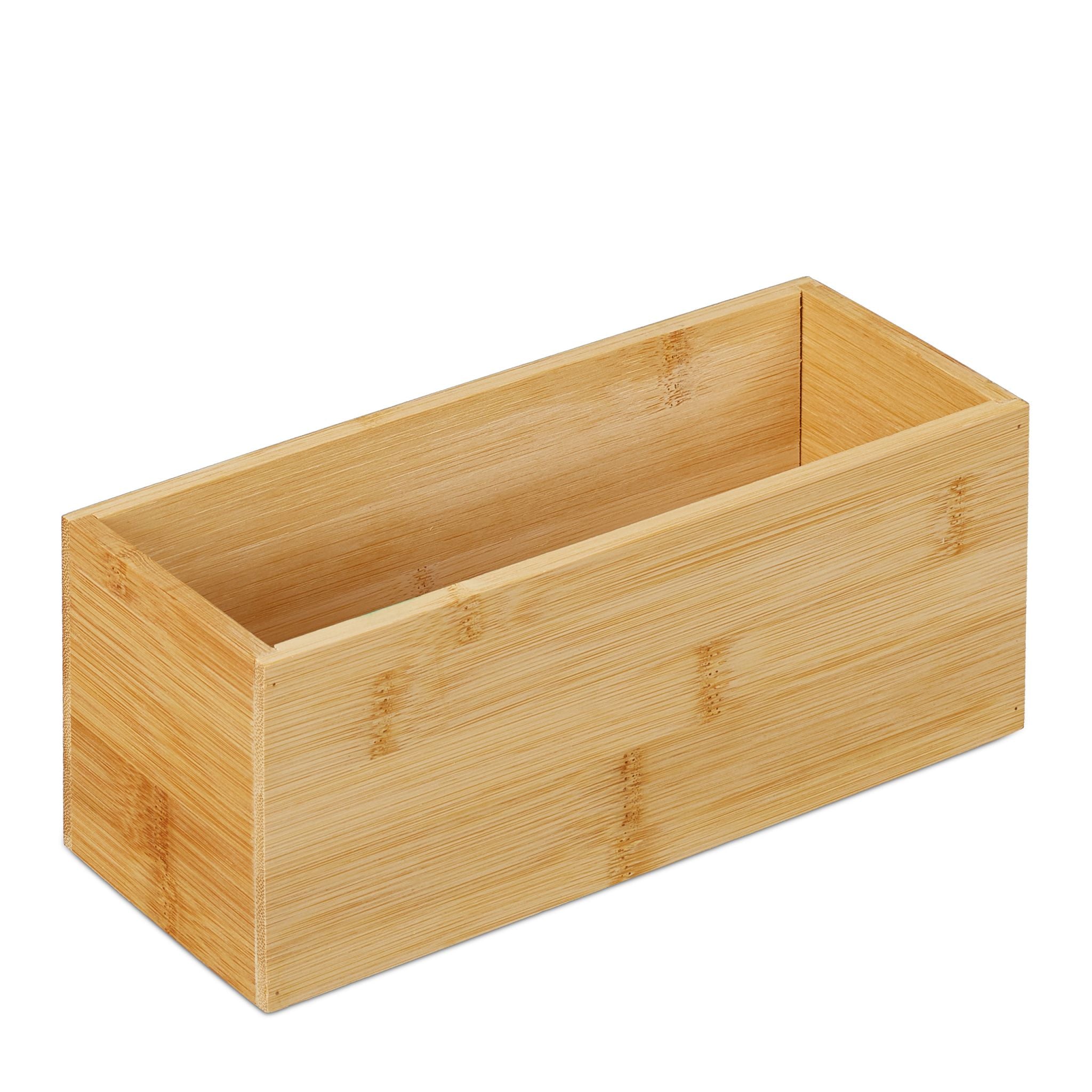 Ordnungsbox Bambus Hellbraun von Relaxdays
