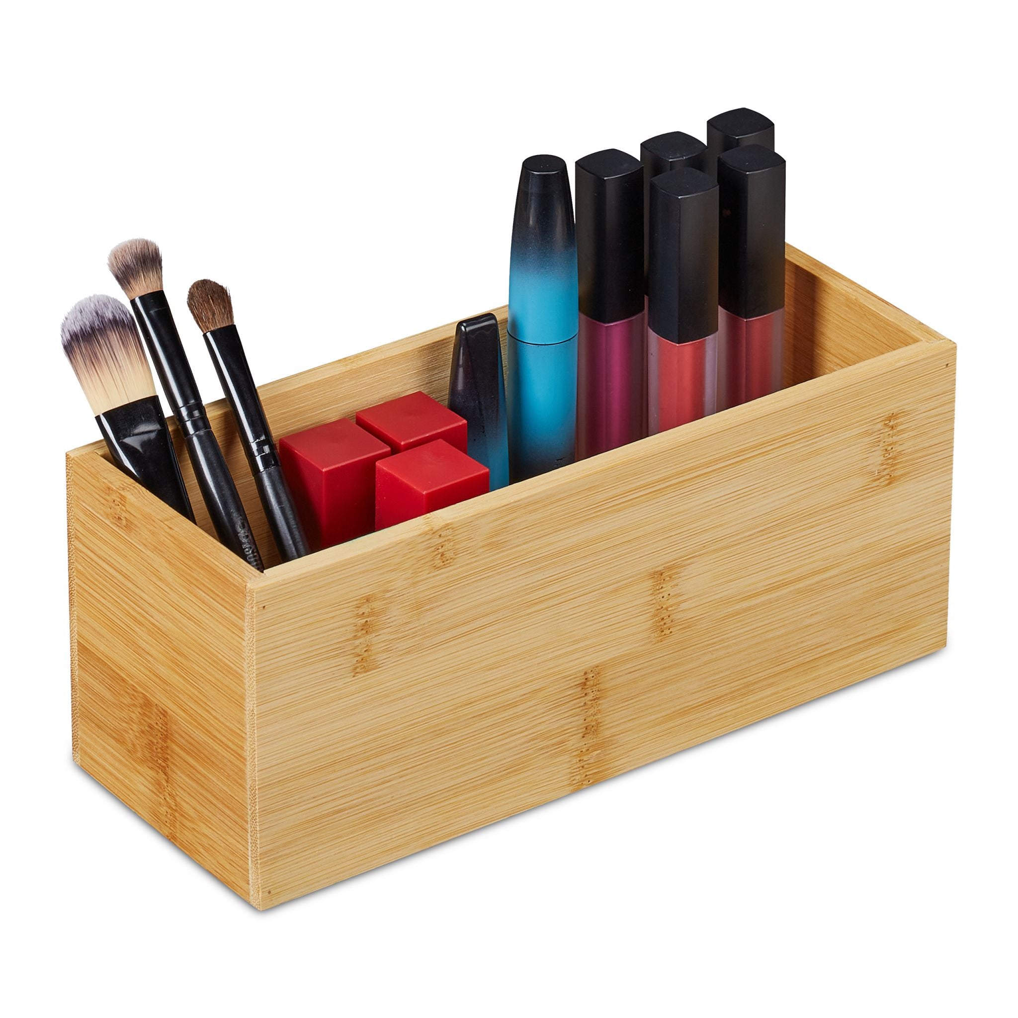 Ordnungsbox Bambus Hellbraun von Relaxdays
