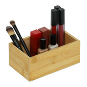 Bambus Box in Quaderform Hellbraun von Relaxdays