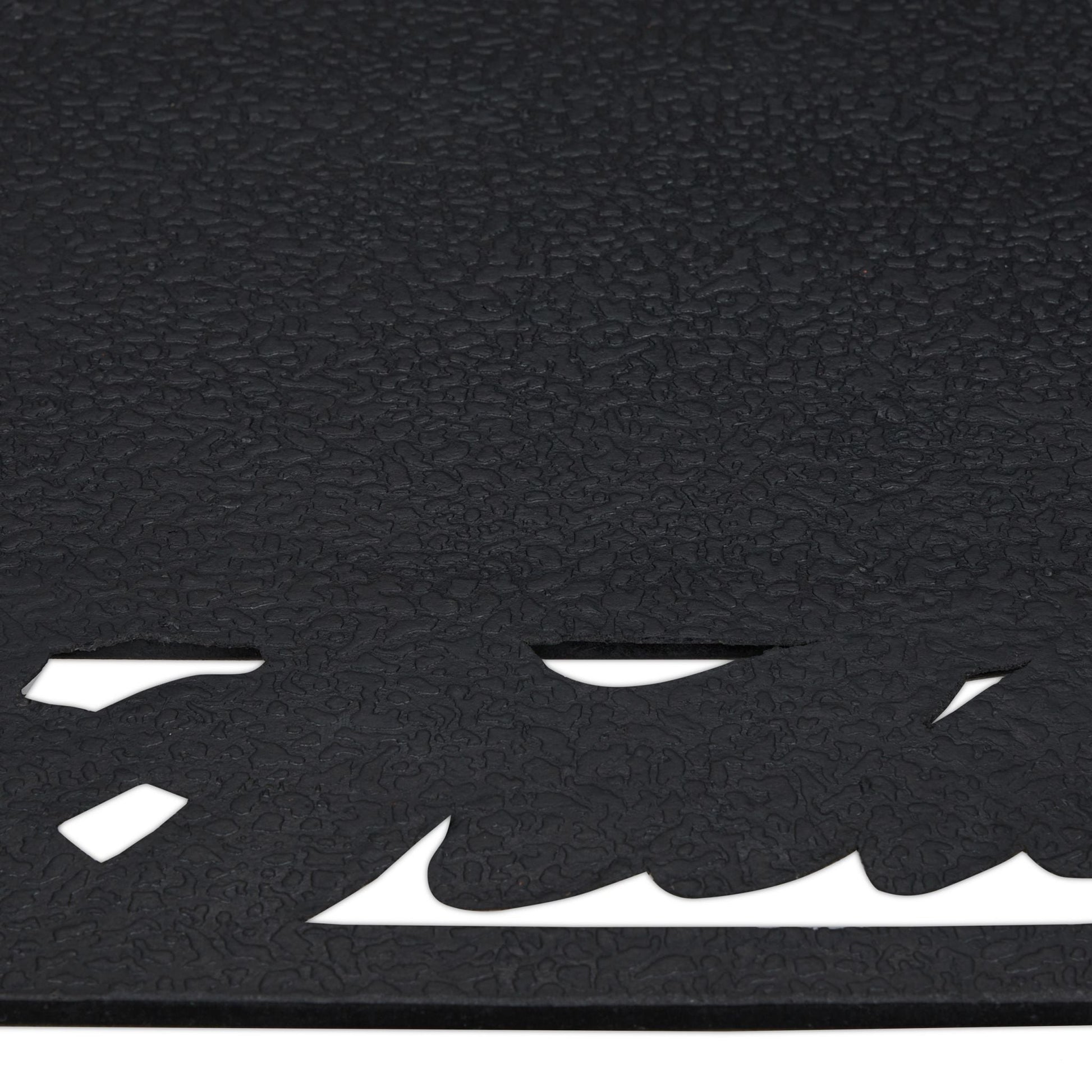 Fussmatte mit Blättermotiv Schwarz von Relaxdays
