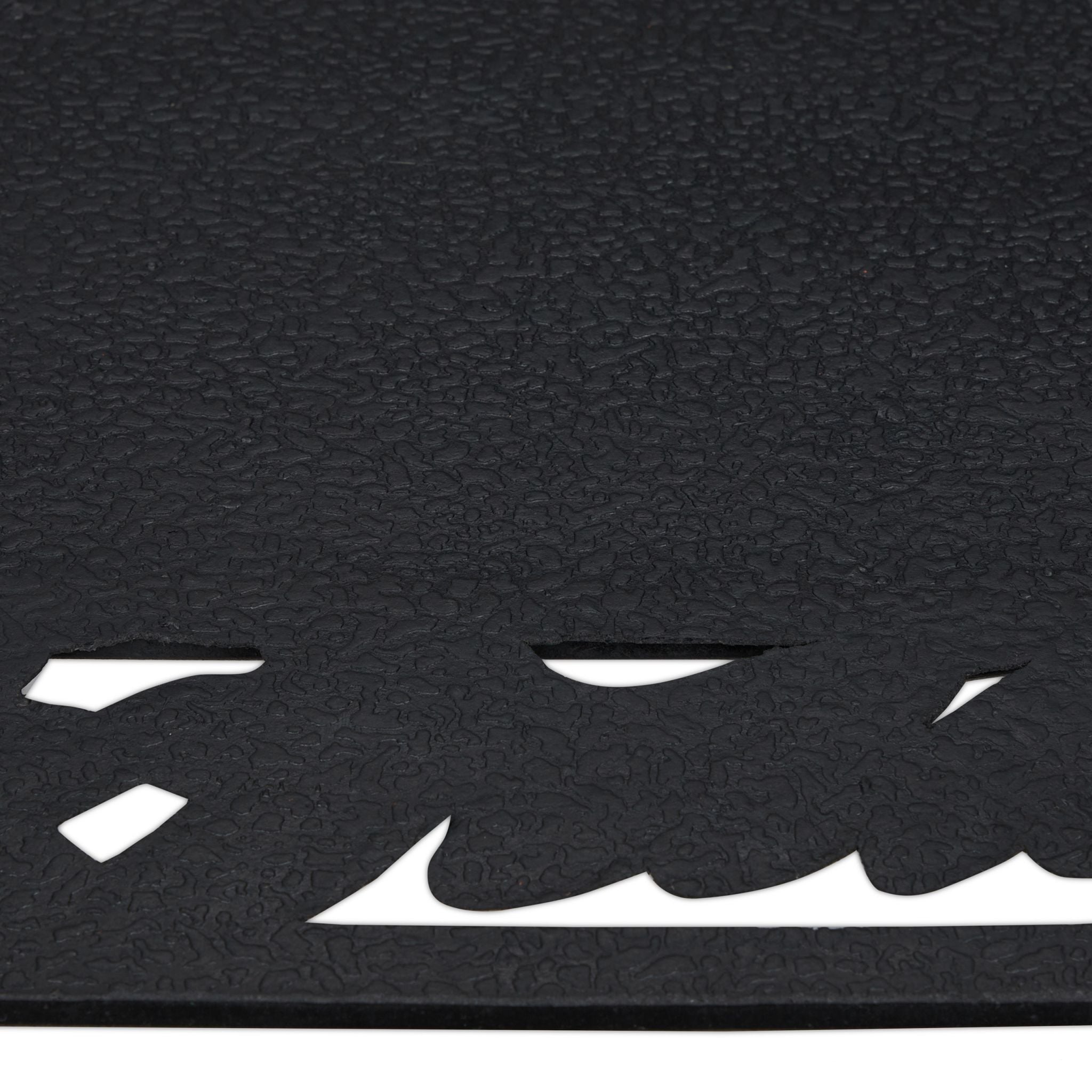 Fussmatte mit Blättermotiv Schwarz von Relaxdays