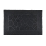 Gummi Fussmatte mit Muster Schwarz von Relaxdays