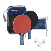 Tischtennis Set mit Netz Blau-Rot-Schwarz von Relaxdays