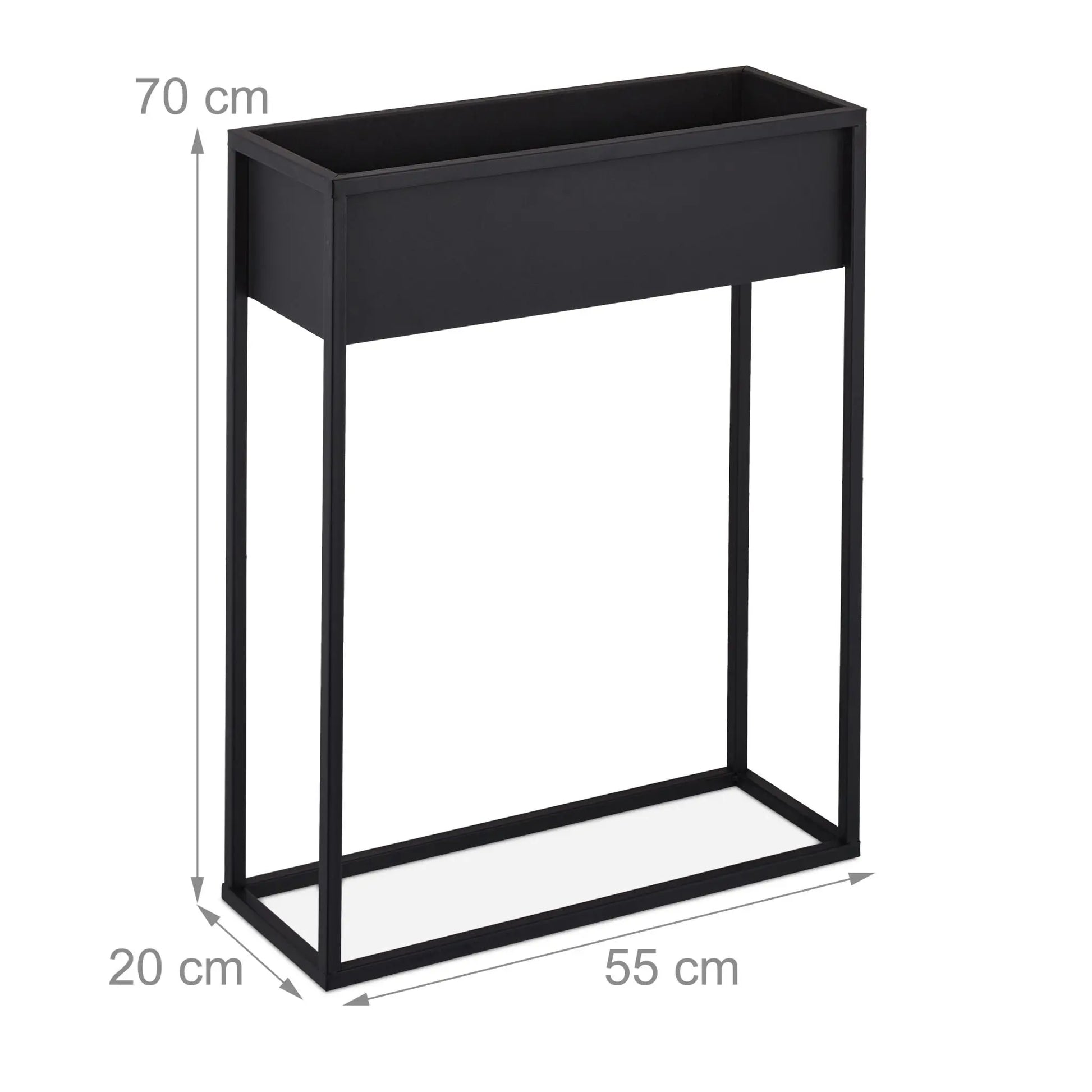 Blumenständer Metall Schwarz von Relaxdays