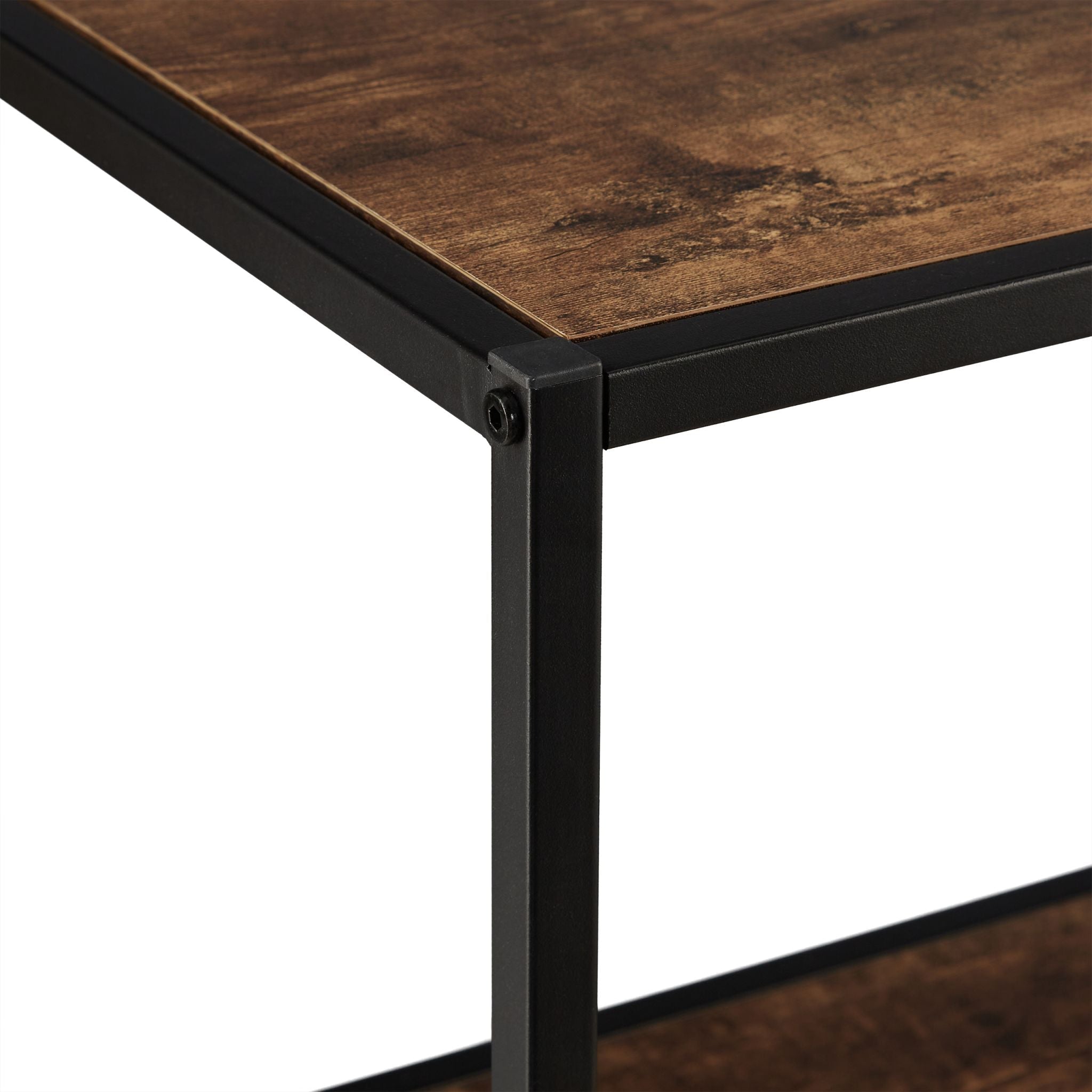 Regal Industrial Style Dunkelbraun-Schwarz von Relaxdays