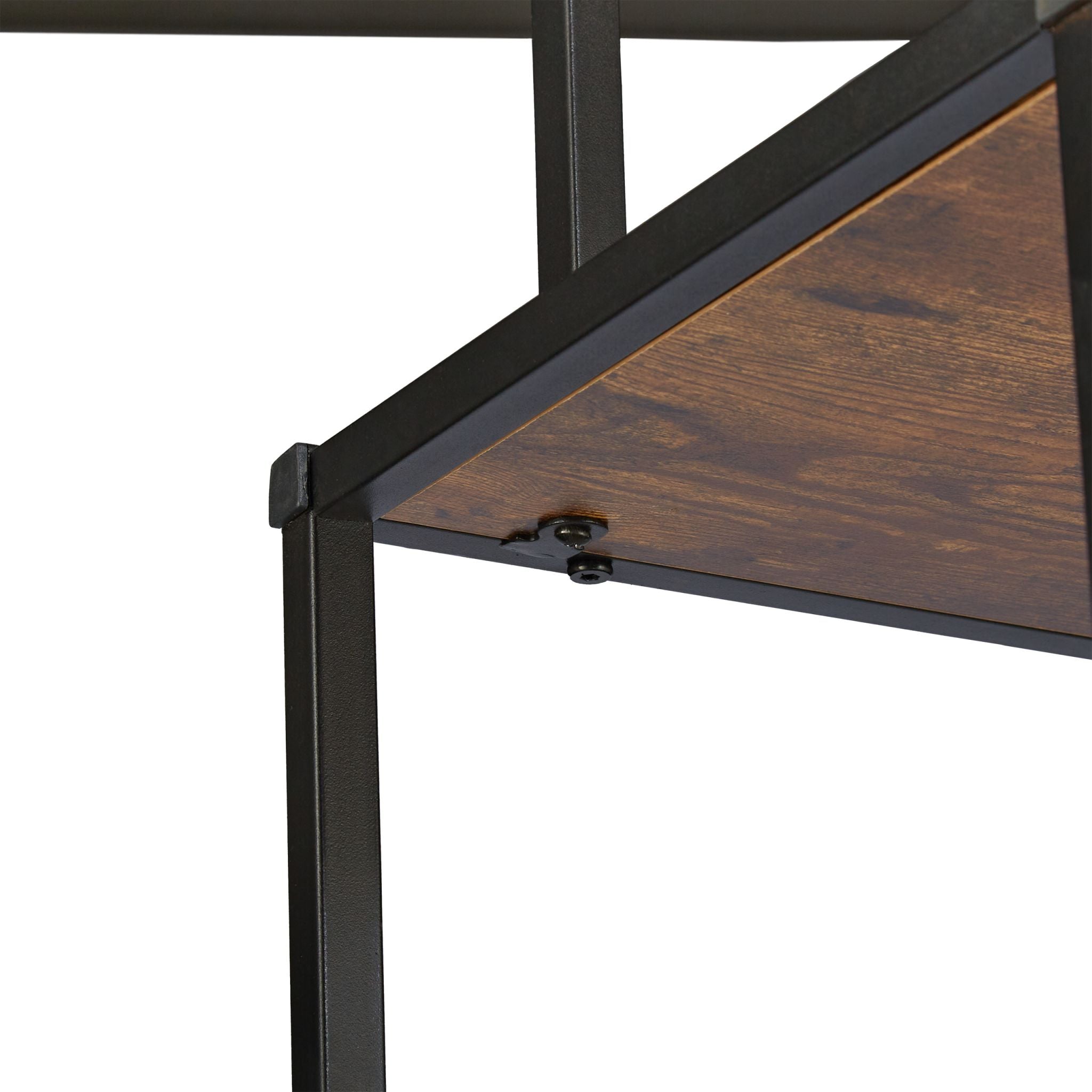 Regal Industrial Style Braun-Schwarz von Relaxdays