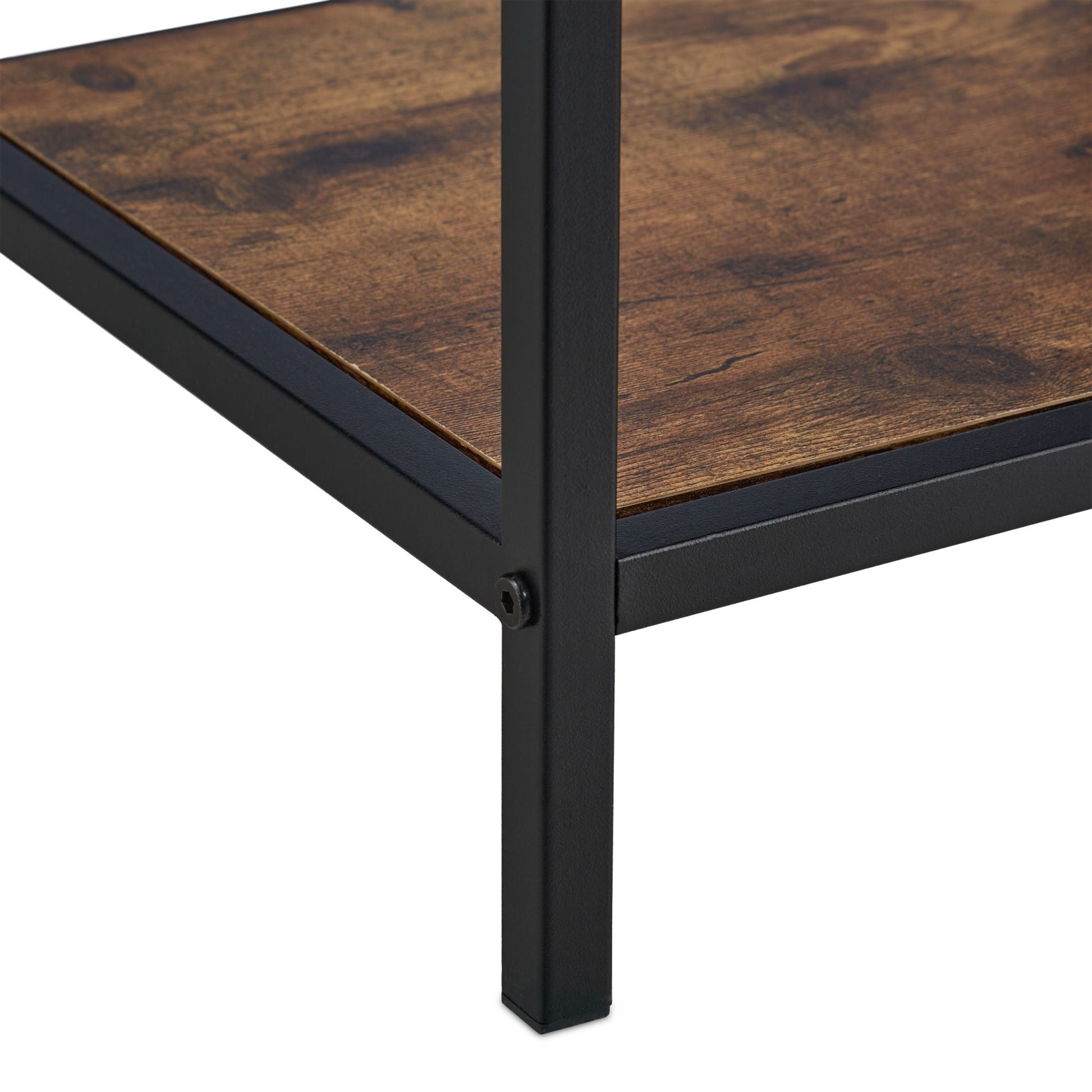 Regal Industrial Style Braun-Schwarz von Relaxdays