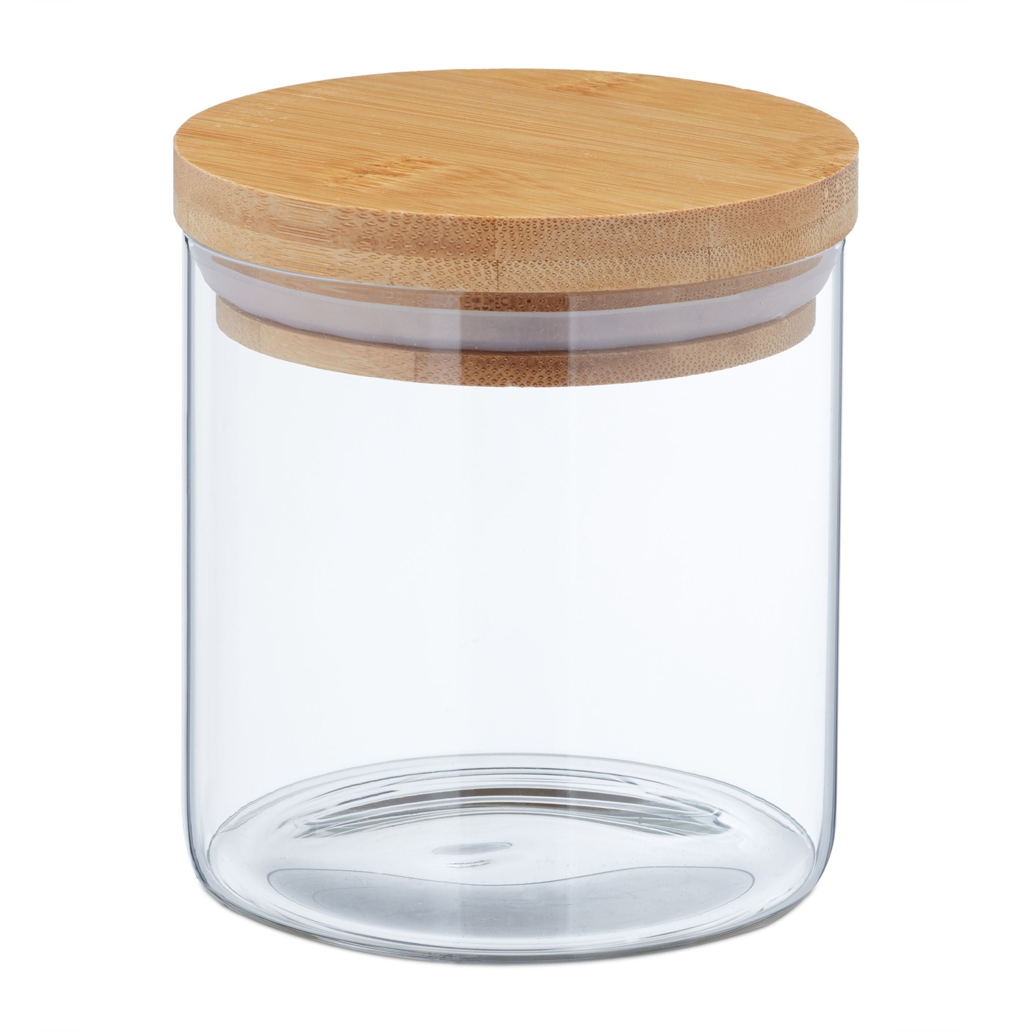 Vorratsgläser mit Deckel 500ml 3er-Set Hellbraun-Transparent