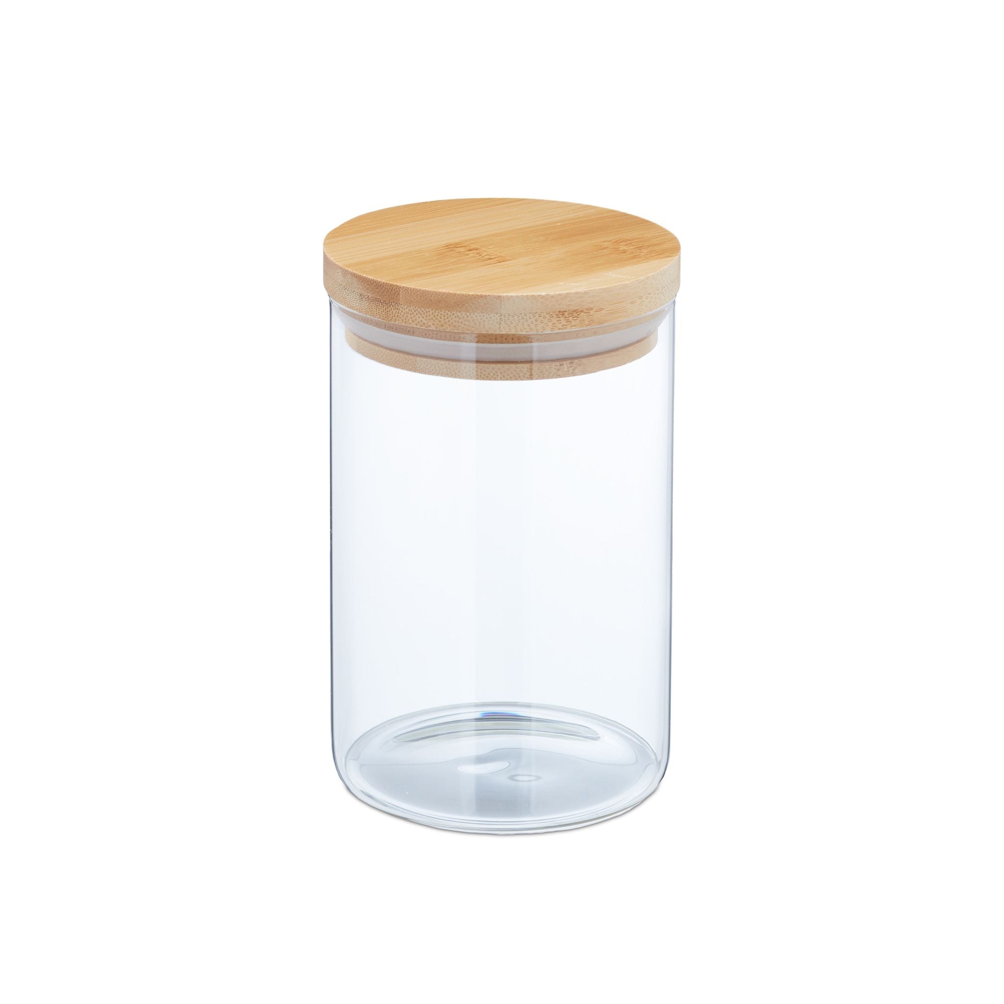 Vorratsgläser mit Deckel 800ml 3er-Set Hellbraun-Transparent