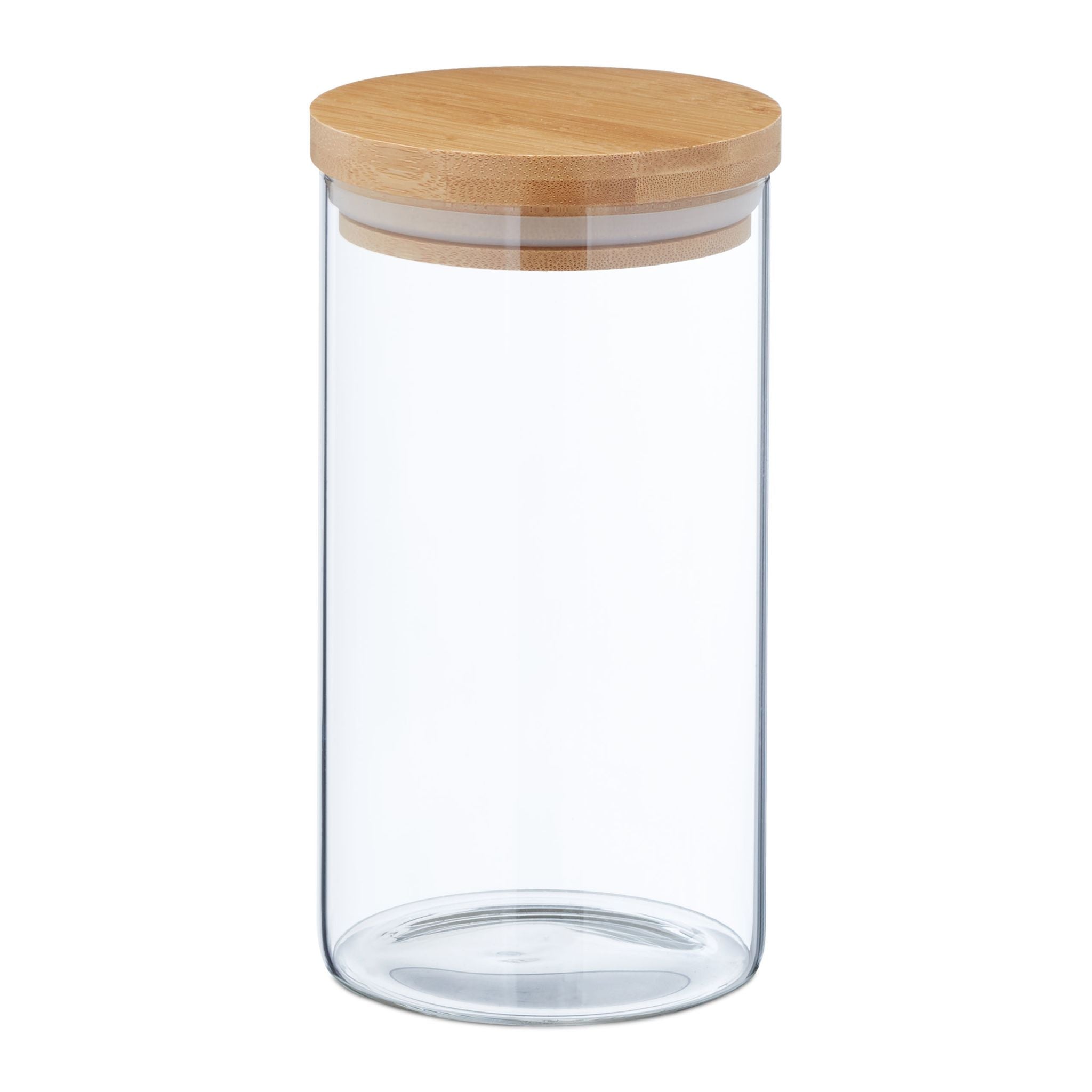 Vorratsgläser mit Deckel 4er-Set 1000ml Hellbraun-Transparent