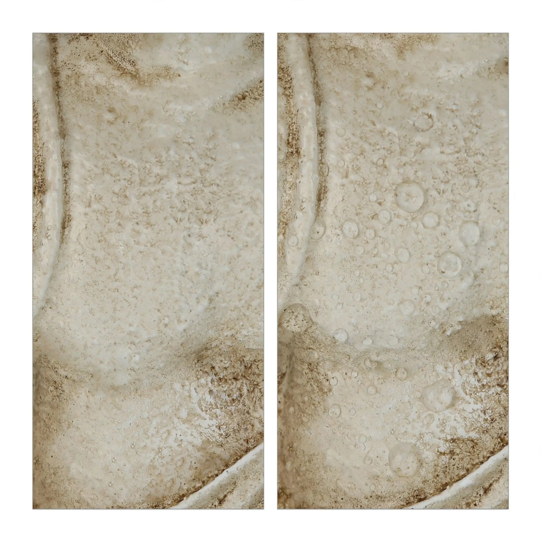 Buddha Figur sitzend 17,5cm Creme von Relaxdays