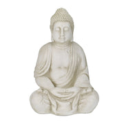 Buddha Figur 70cm Creme von Relaxdays