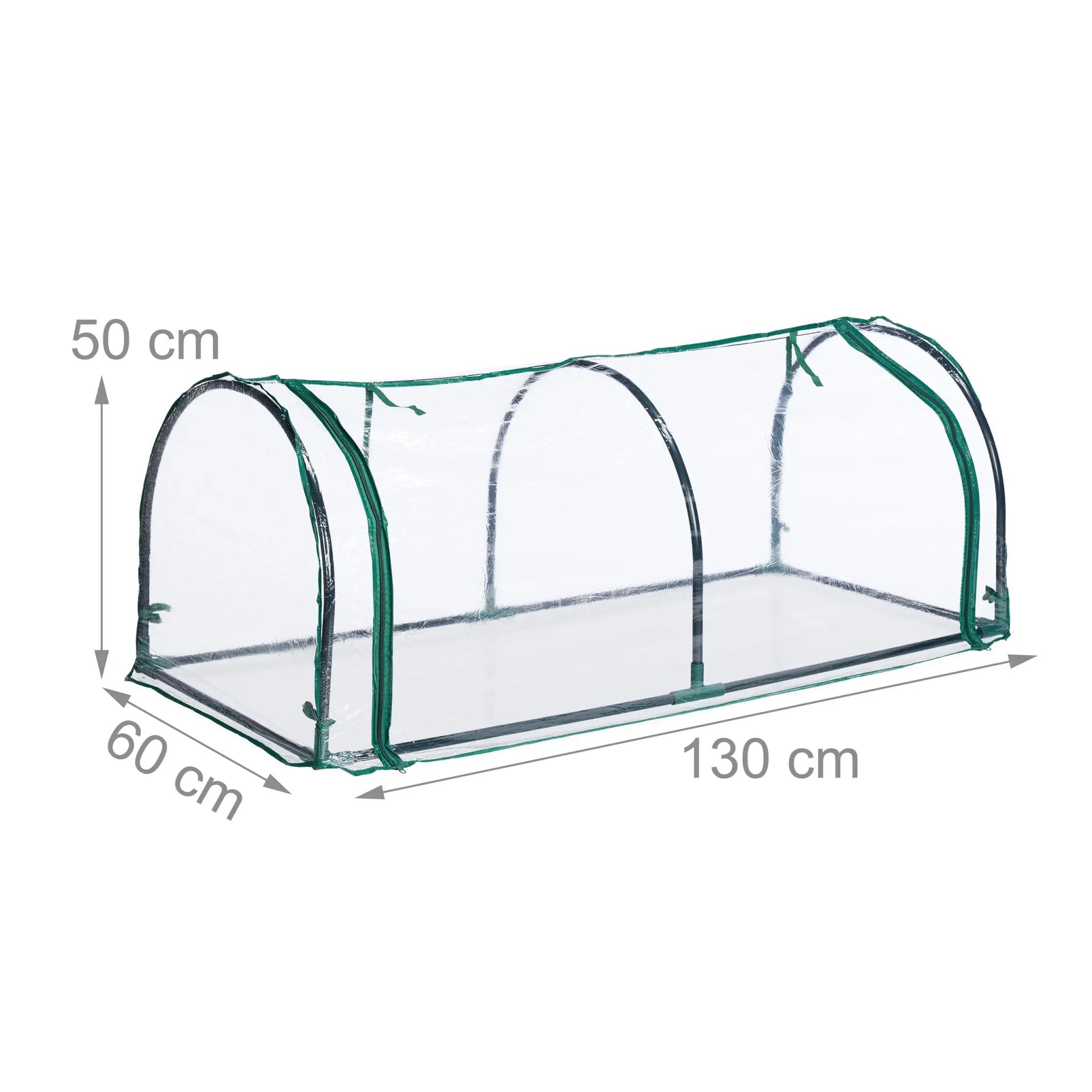 Foliengewächshaus Dunkelgrün-Transparent von Relaxdays