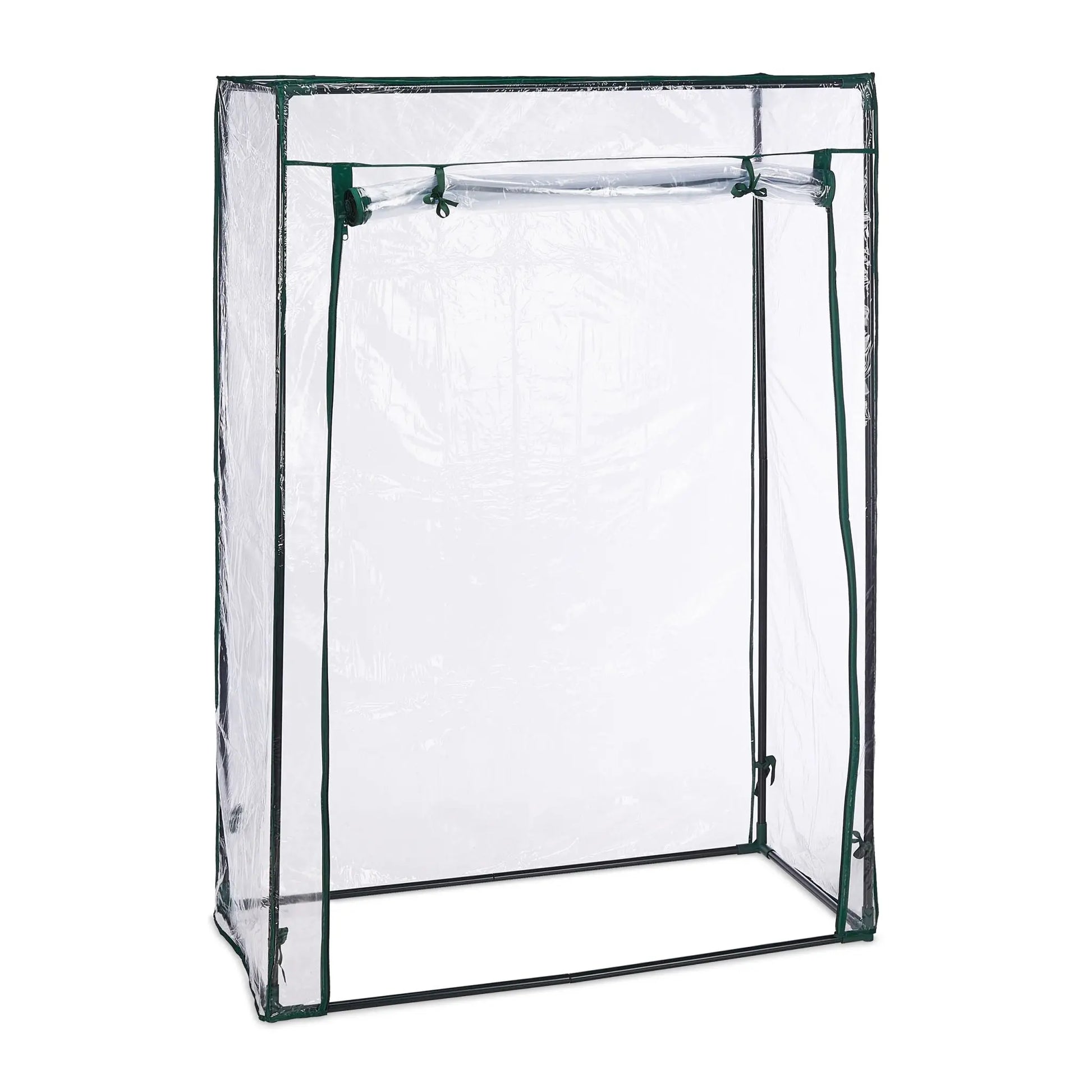 Tomatengewächshaus mit PVC-Folie Dunkelgrün-Transparent von Relaxdays