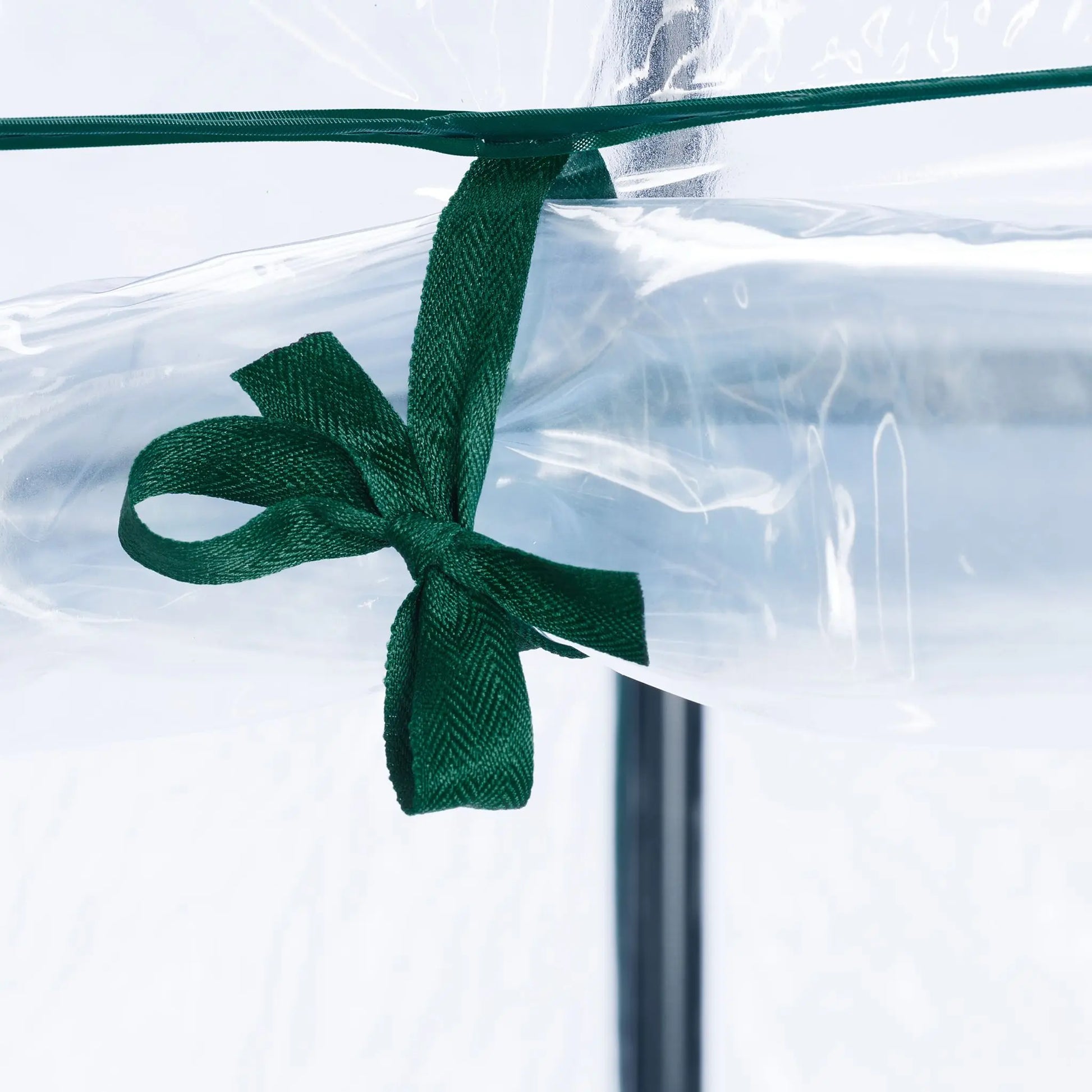 Tomatengewächshaus mit PVC-Folie Dunkelgrün-Transparent von Relaxdays