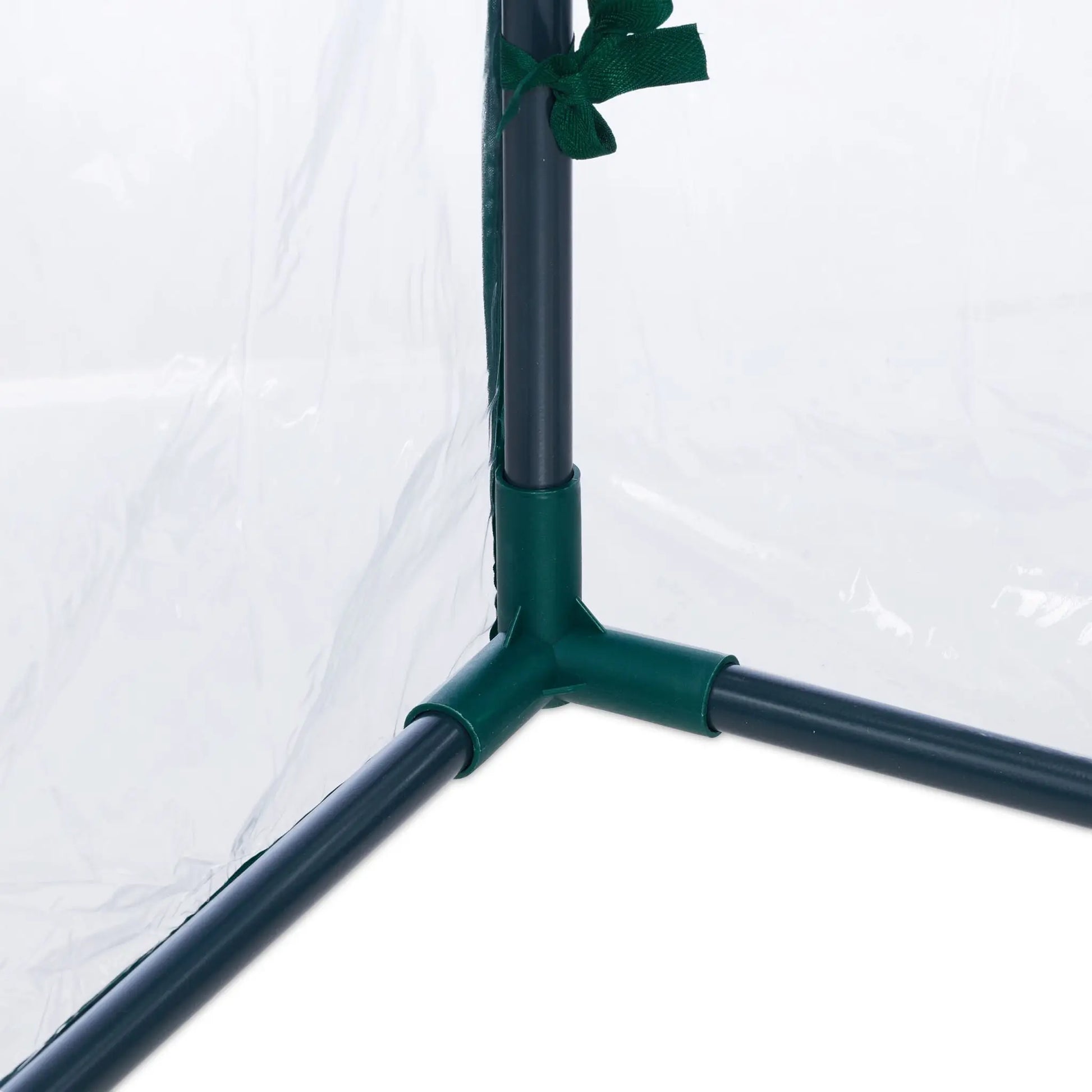 Tomatengewächshaus mit PVC-Folie Dunkelgrün-Transparent von Relaxdays