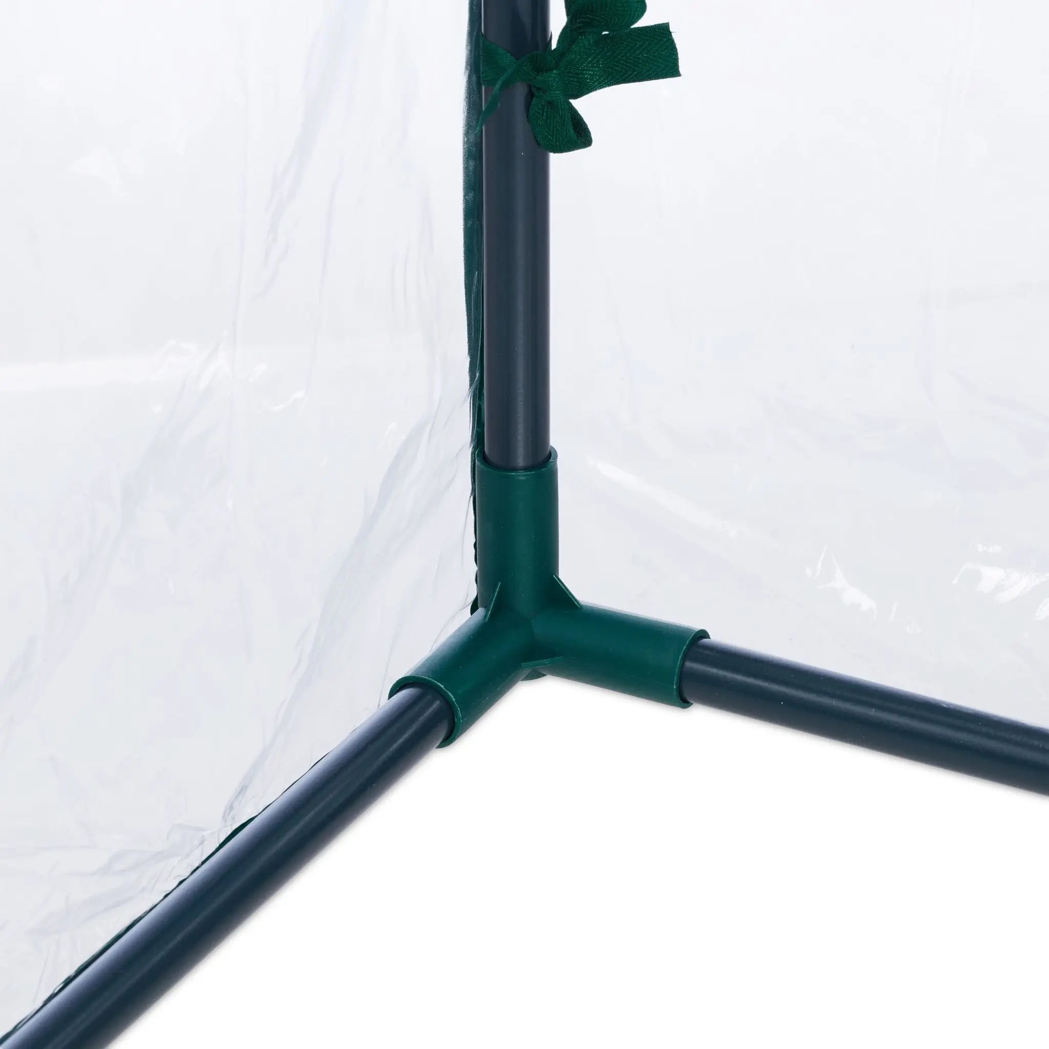 Tomatengewächshaus mit PVC-Folie Dunkelgrün-Transparent von Relaxdays
