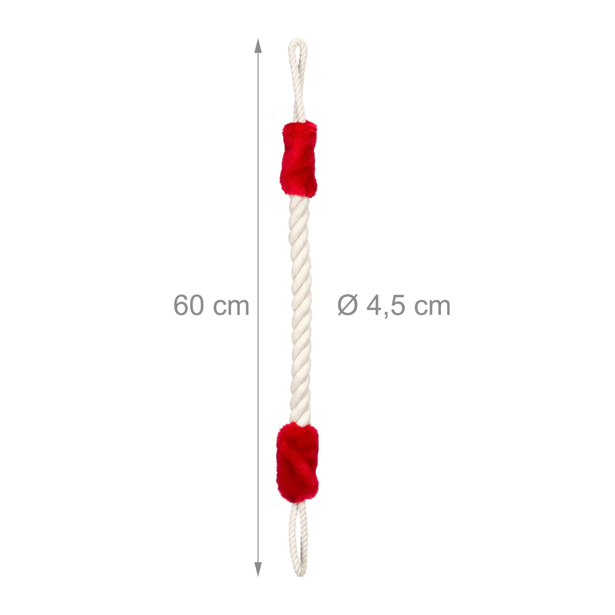 Türkordel Klemmschutz 2er-Set Creme-Rot von Relaxdays