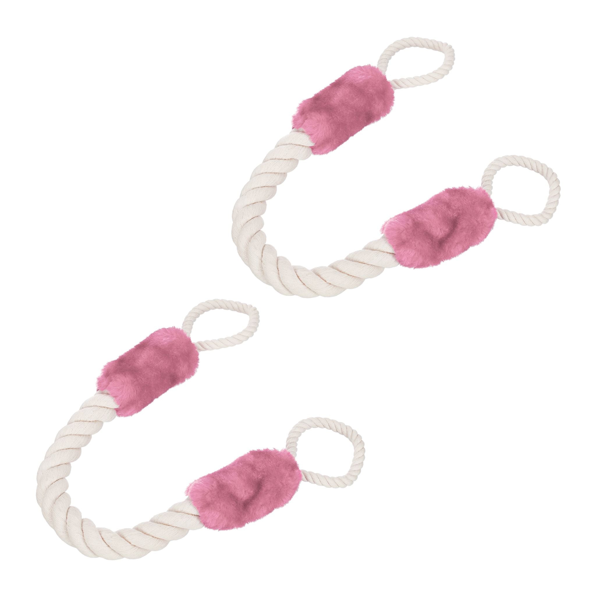 Türkordel Klemmschutz 2er-Set Creme-Rosa von Relaxdays