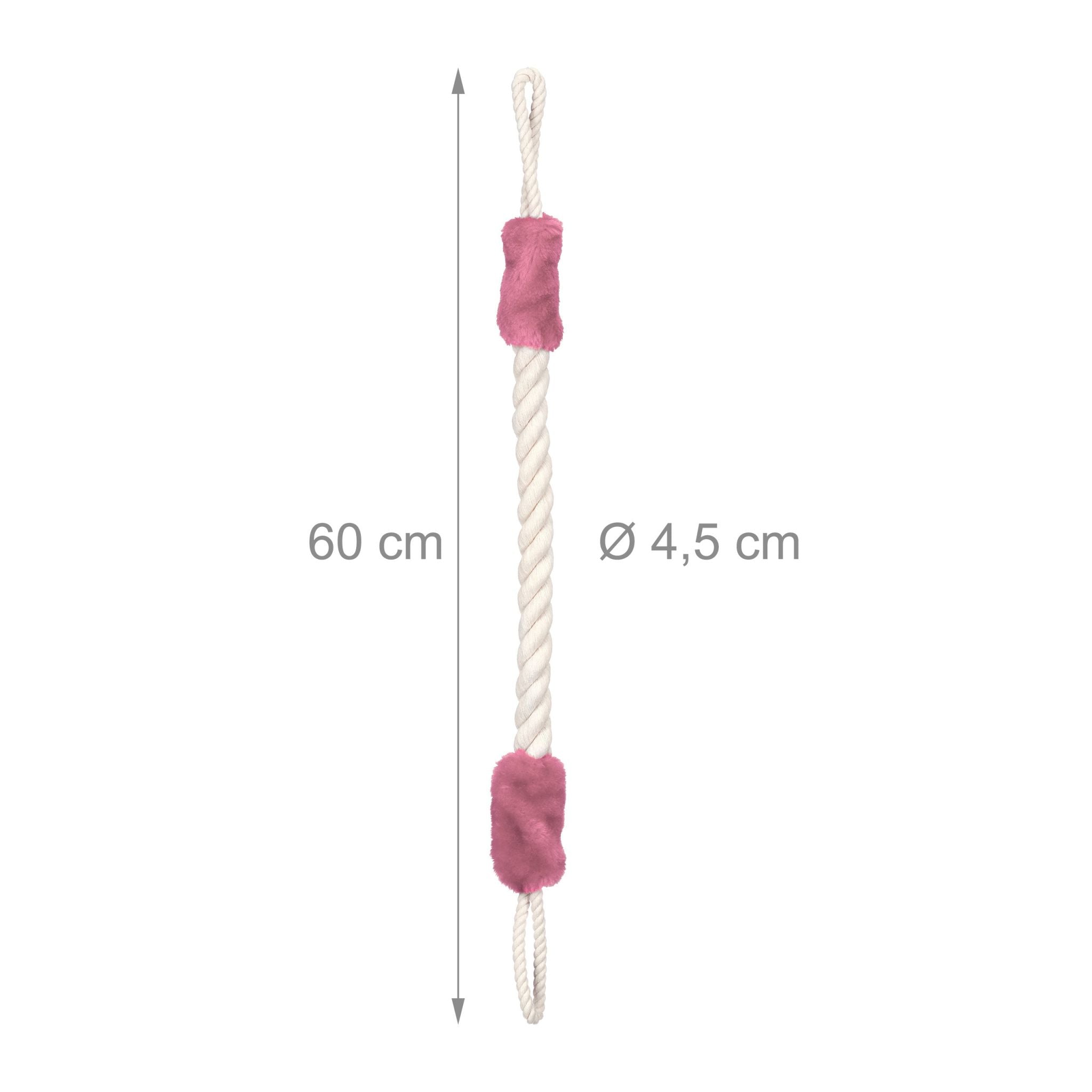 Türkordel Klemmschutz 2er-Set Creme-Rosa von Relaxdays