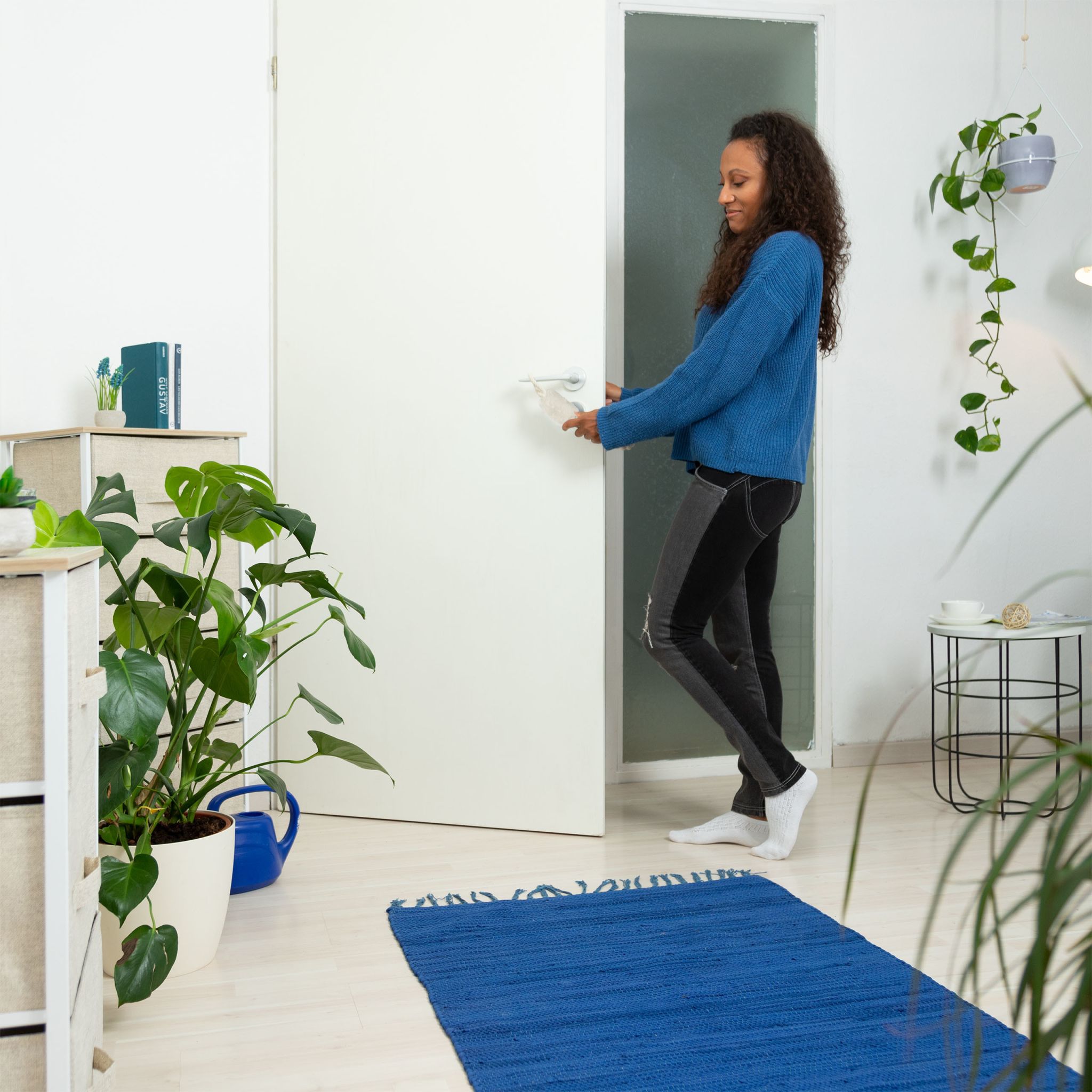 Türkordel Klemmschutz 2er-Set Weiss-Creme von Relaxdays