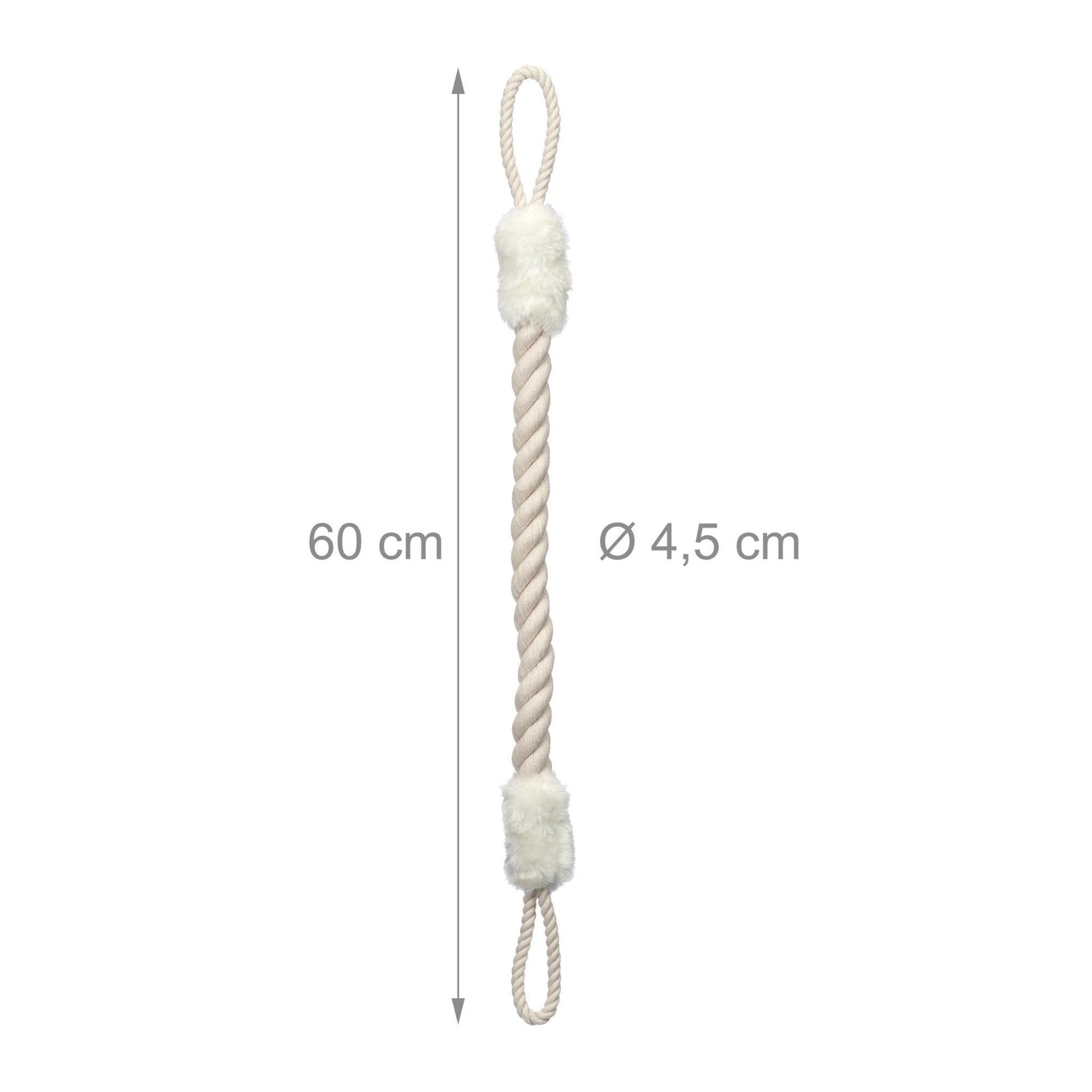 Türkordel Klemmschutz 2er-Set Weiss-Creme von Relaxdays