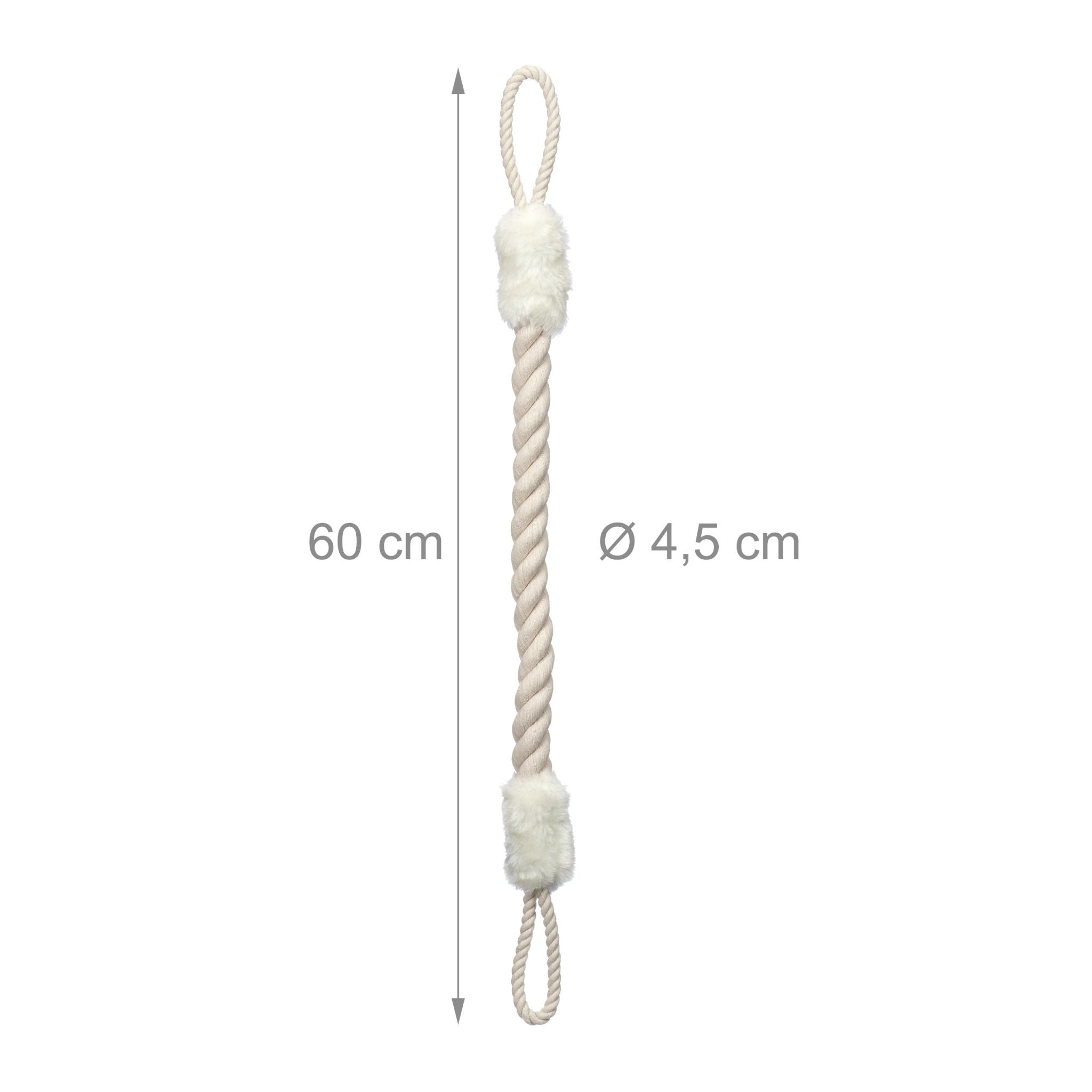 Türkordel Klemmschutz 2er-Set Weiss-Creme von Relaxdays
