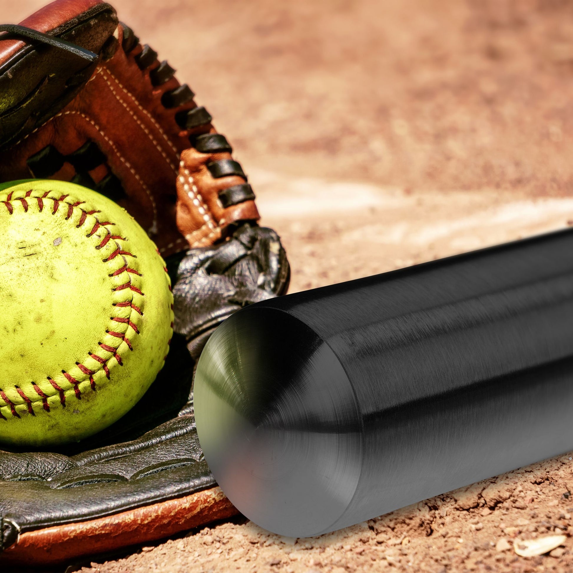 Baseballschläger Aluminium Schwarz von Relaxdays