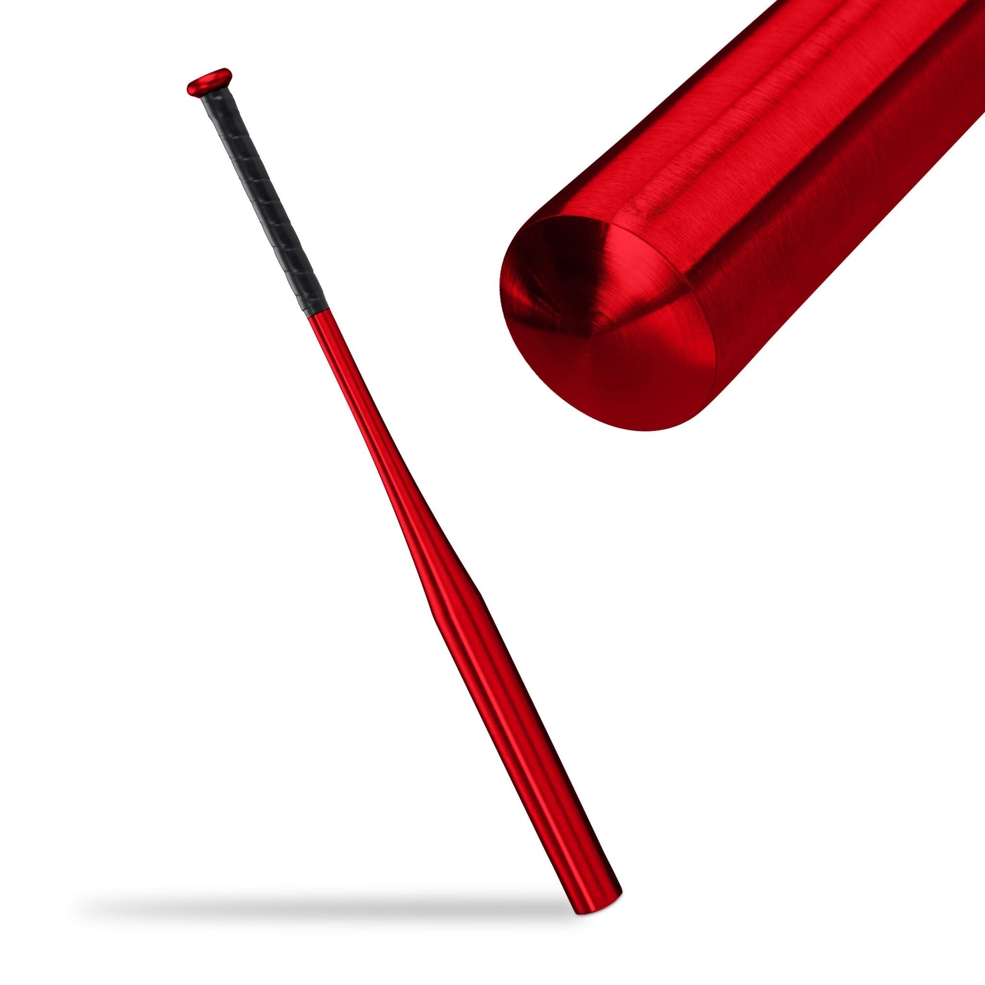 Baseballschläger Aluminium Rot-Schwarz von Relaxdays